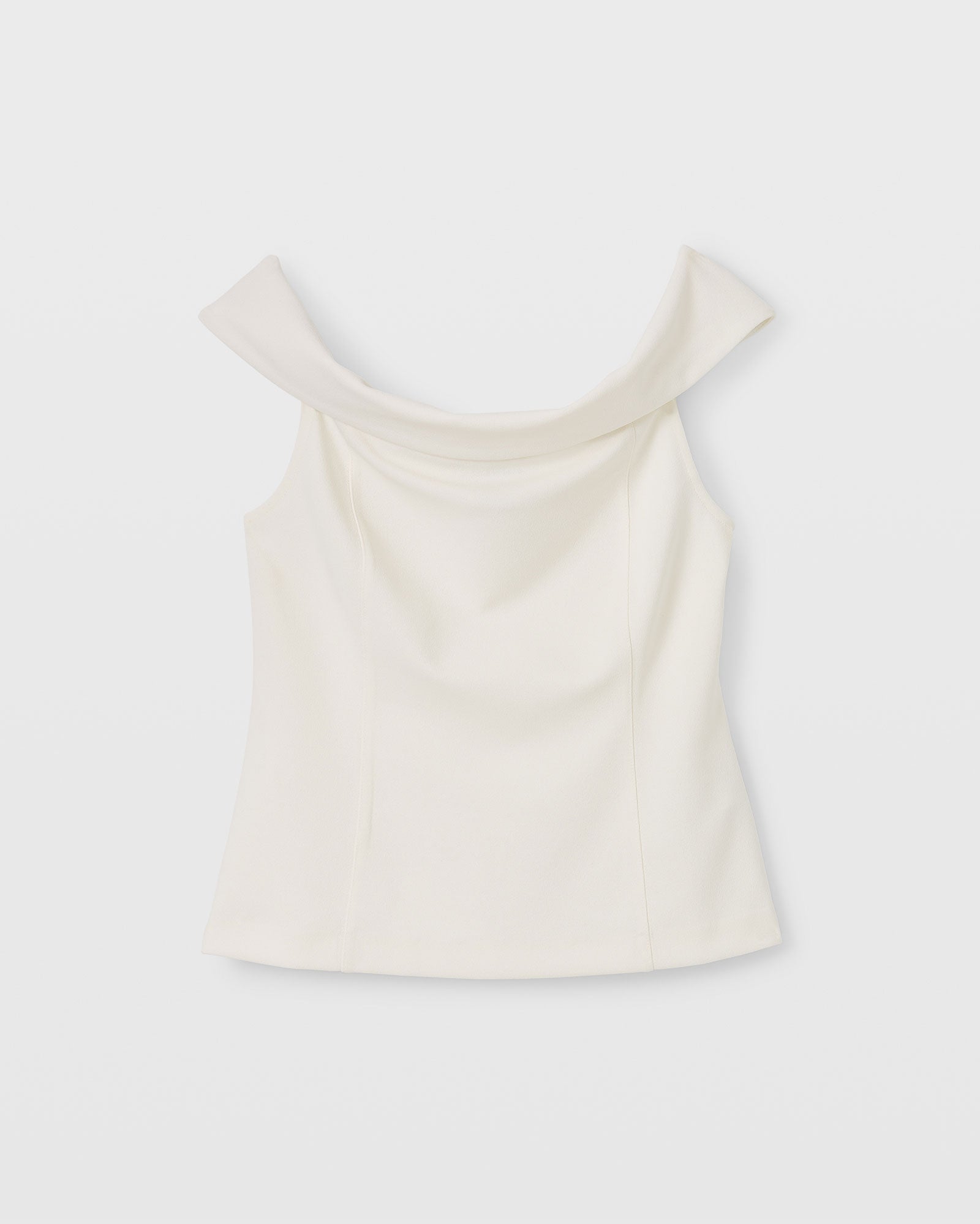 CLUB MONACO - Luxe Crepe Off-The-Shoulder Top - White