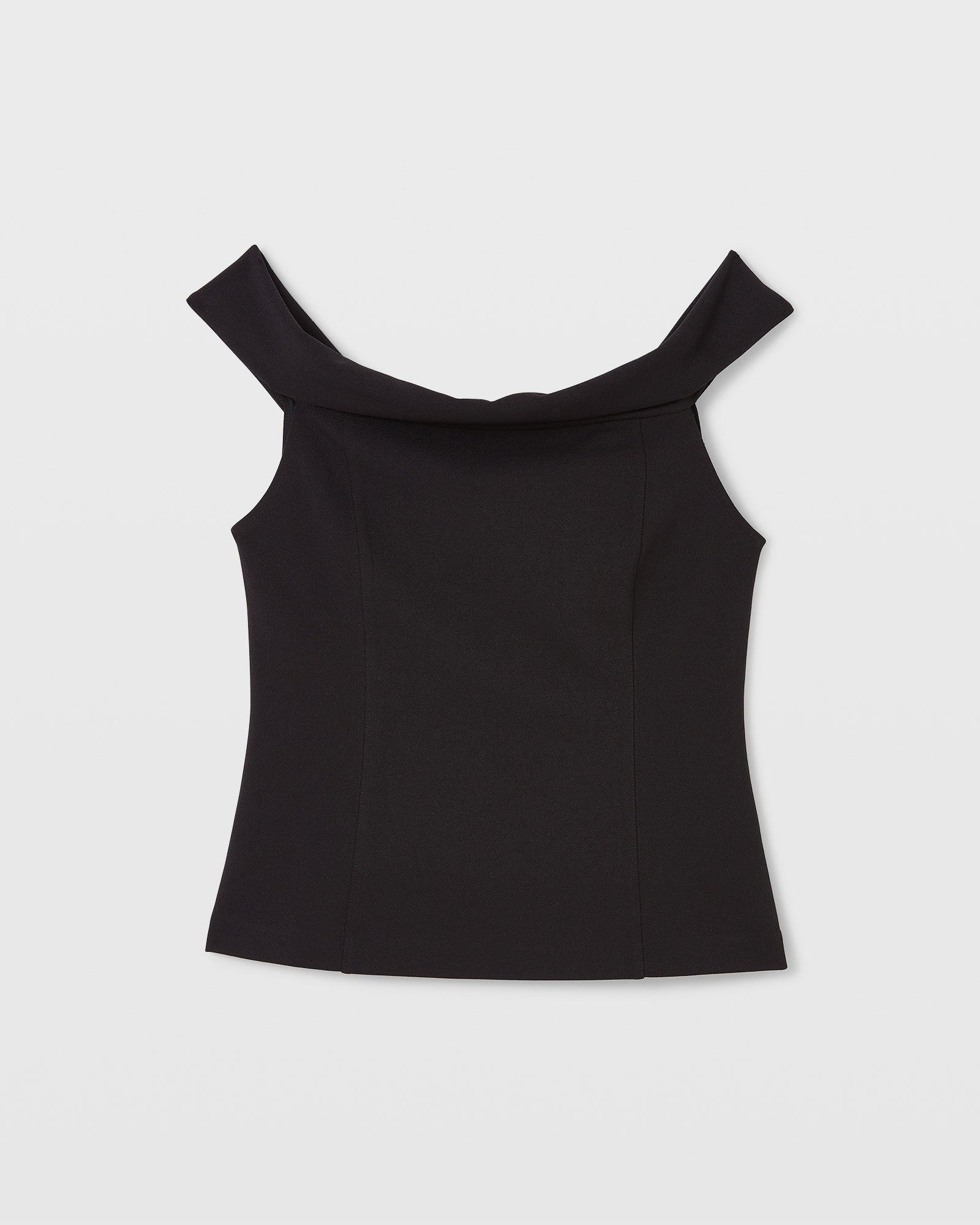 CLUB MONACO - Luxe Crepe Off-The-Shoulder Top - Black