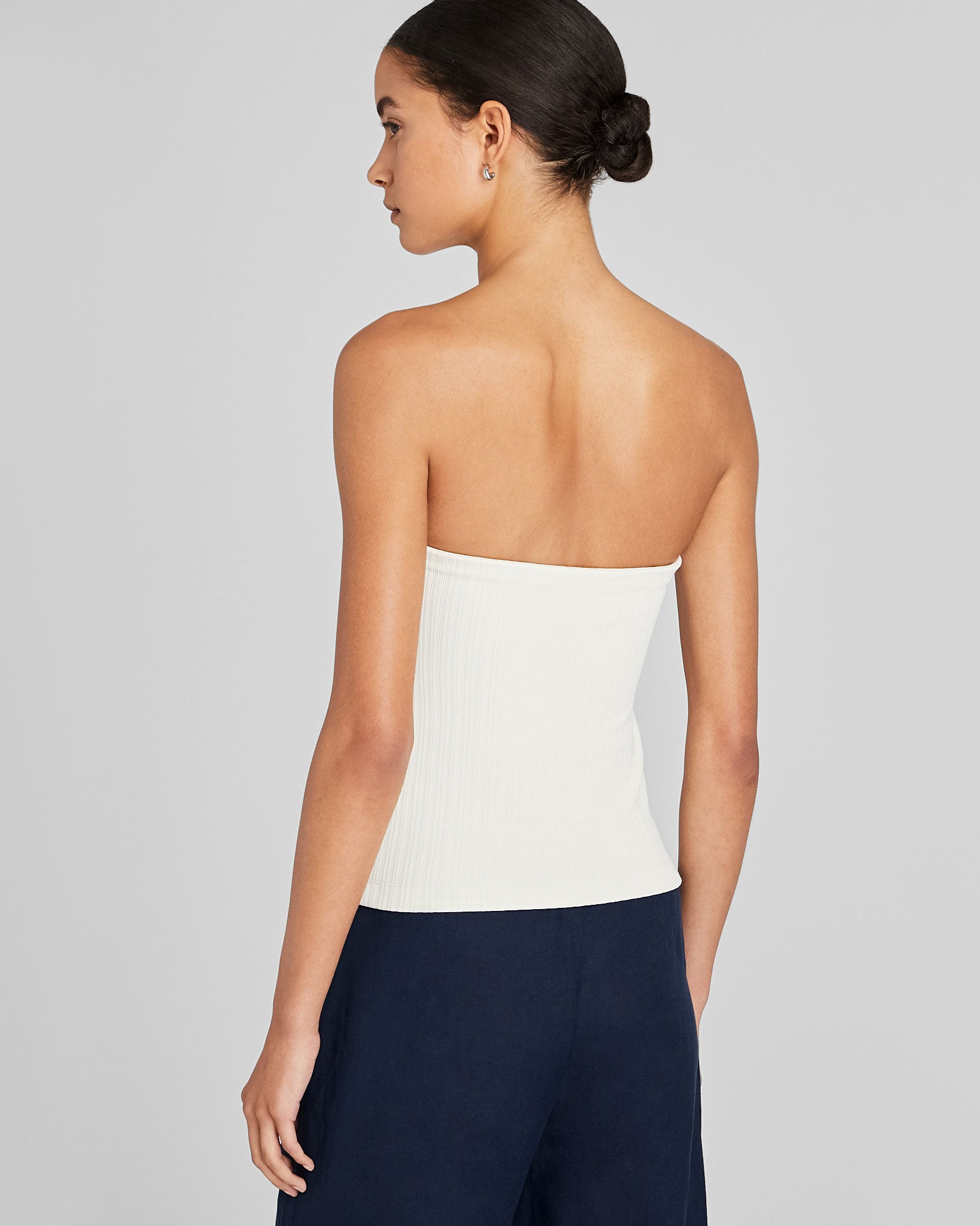 CLUB MONACO - Bustier plissé - Blanc Antique