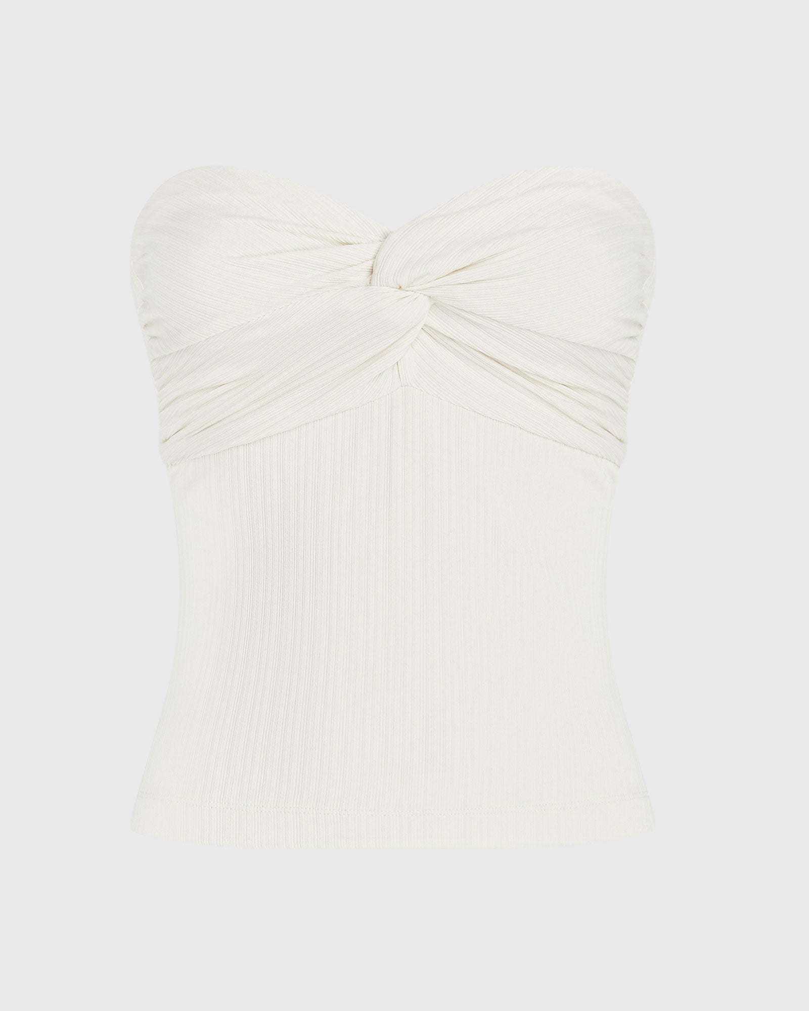 CLUB MONACO - Bustier plissé - Blanc Antique