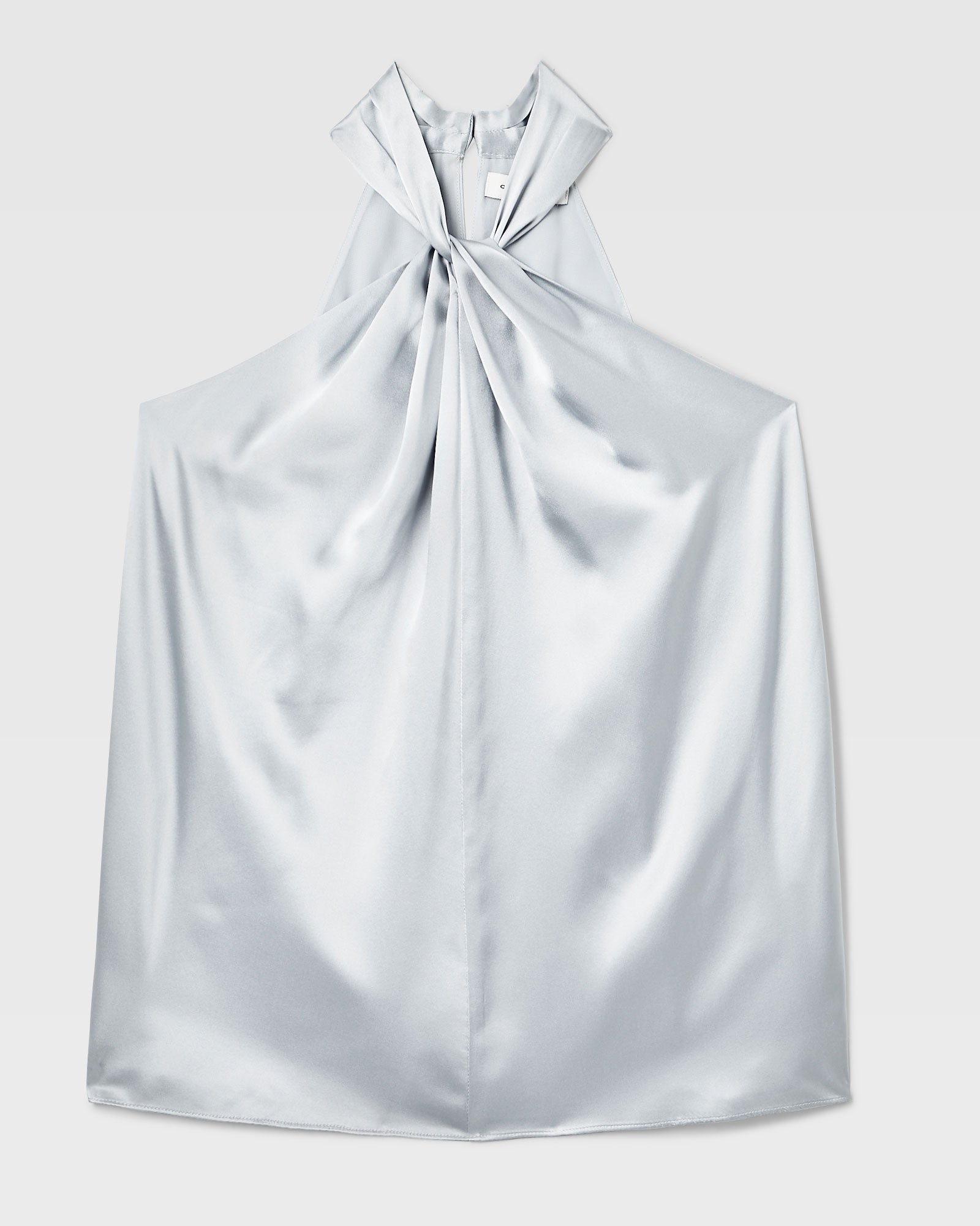CLUB MONACO - Silk Drape Halter Top - Grey