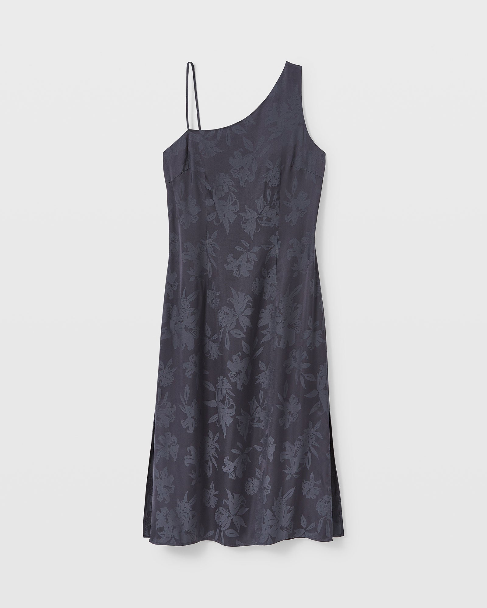 CLUB MONACO - Robe à bretelles asymétrique - Ébène