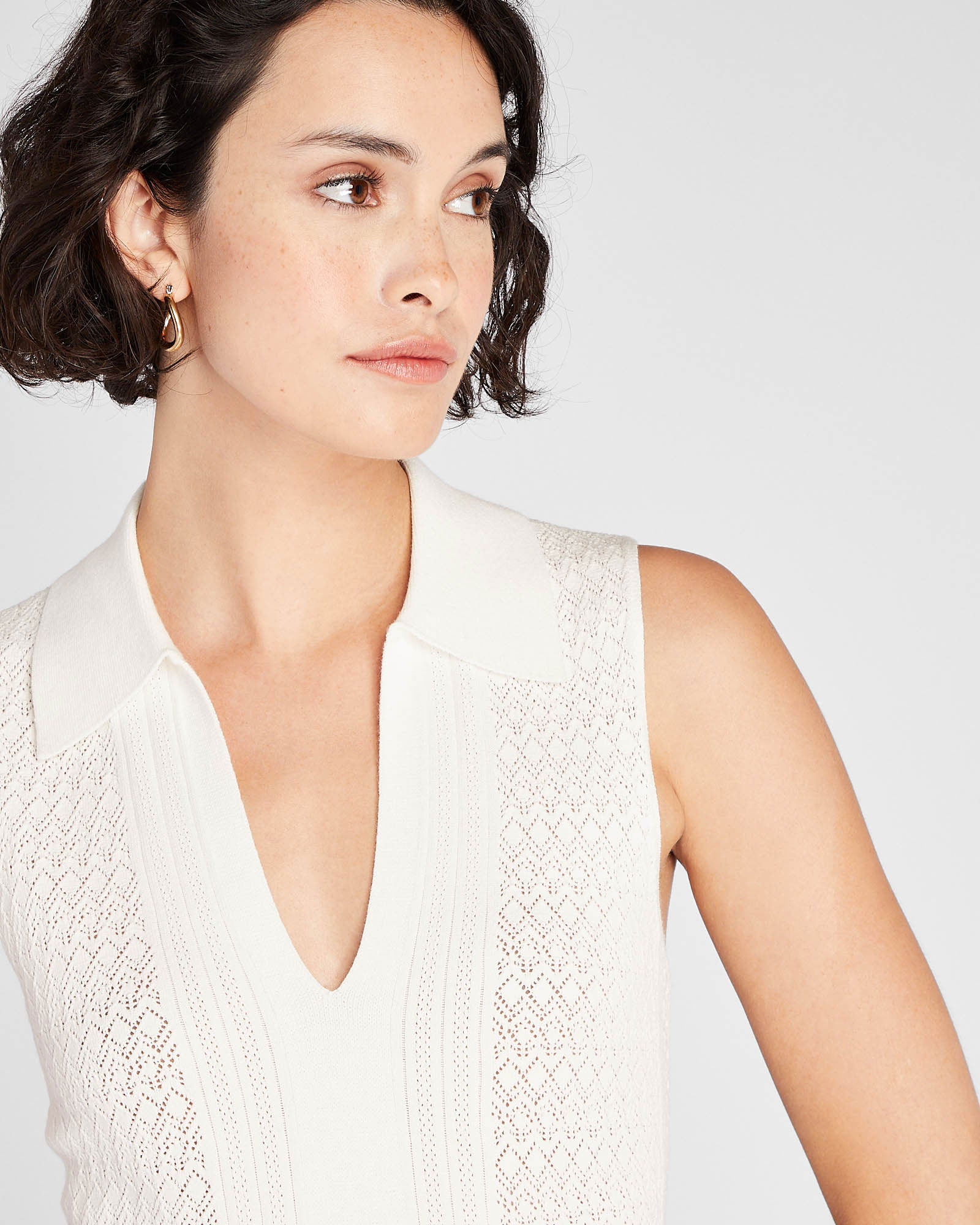 CLUB MONACO - Chandail sans manche - Blanc