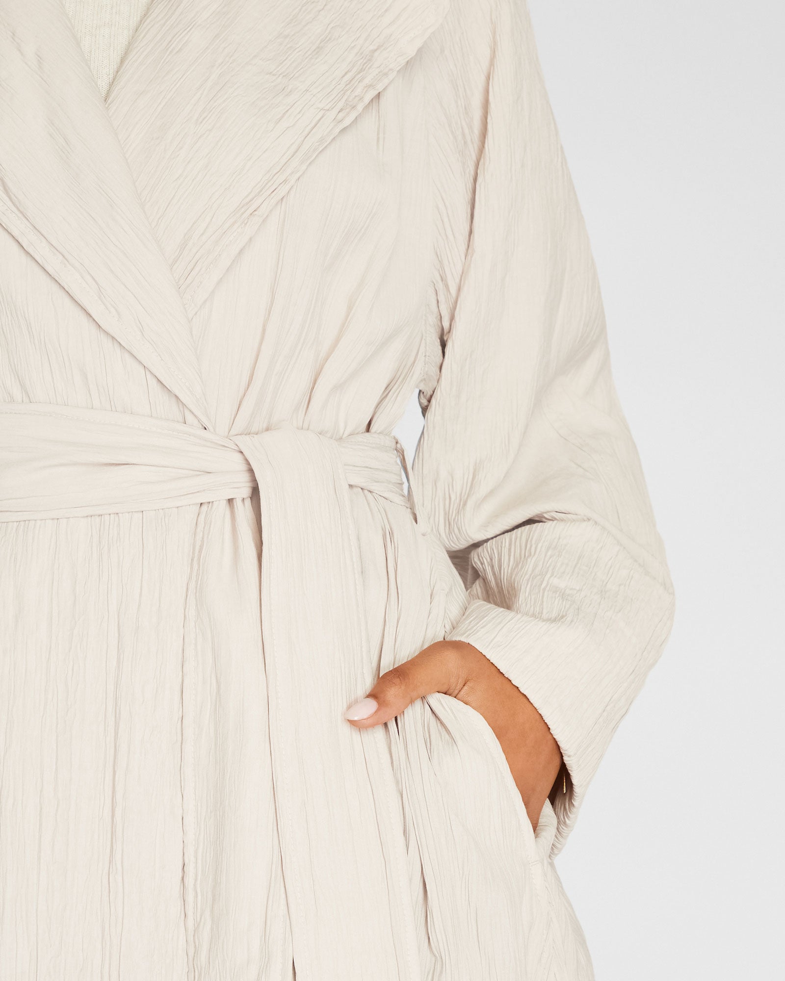 CLUB MONACO - Crinkle Trench - Dusty Mauve