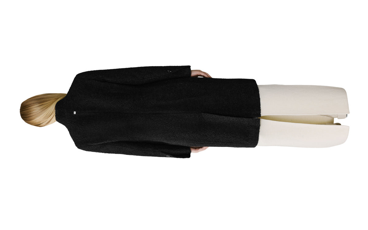 Club Monaco - SOIA & KYO DIane Boucle Midi Coat in Black - Noir