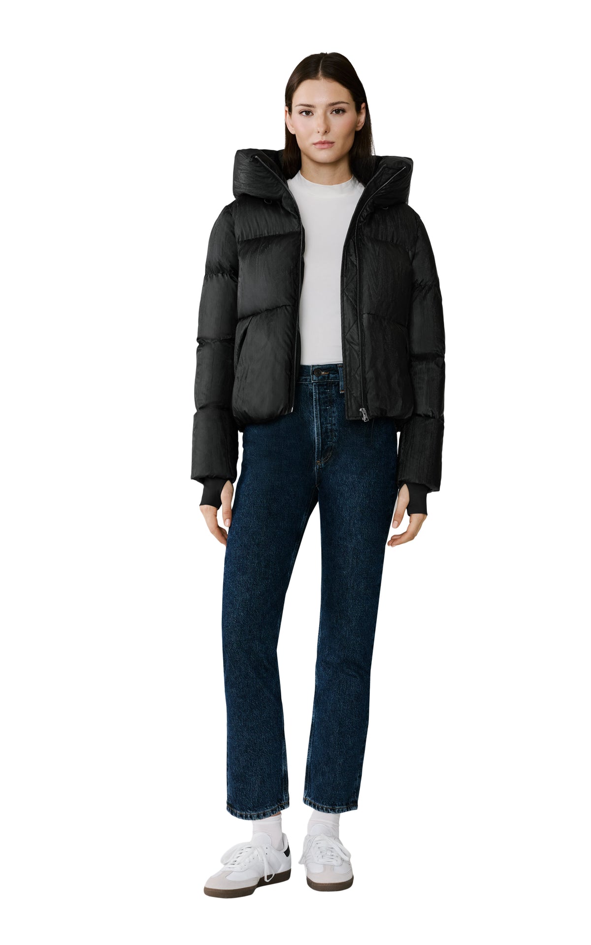 Club Monaco - SOIA & KYO Iroh MD Down Jacket in Black - Noir