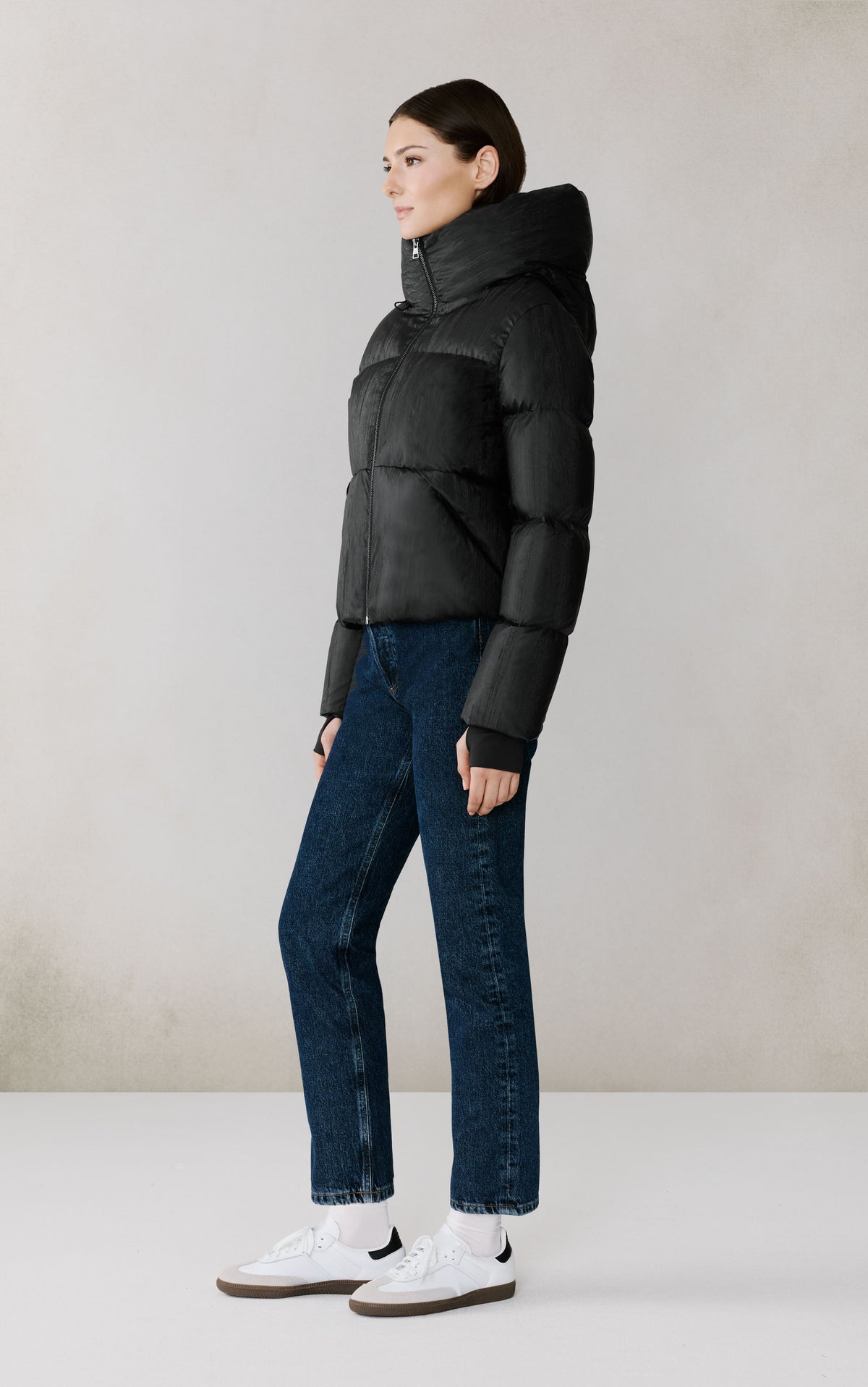 Club Monaco - SOIA & KYO Iroh MD Down Jacket in Black - Noir