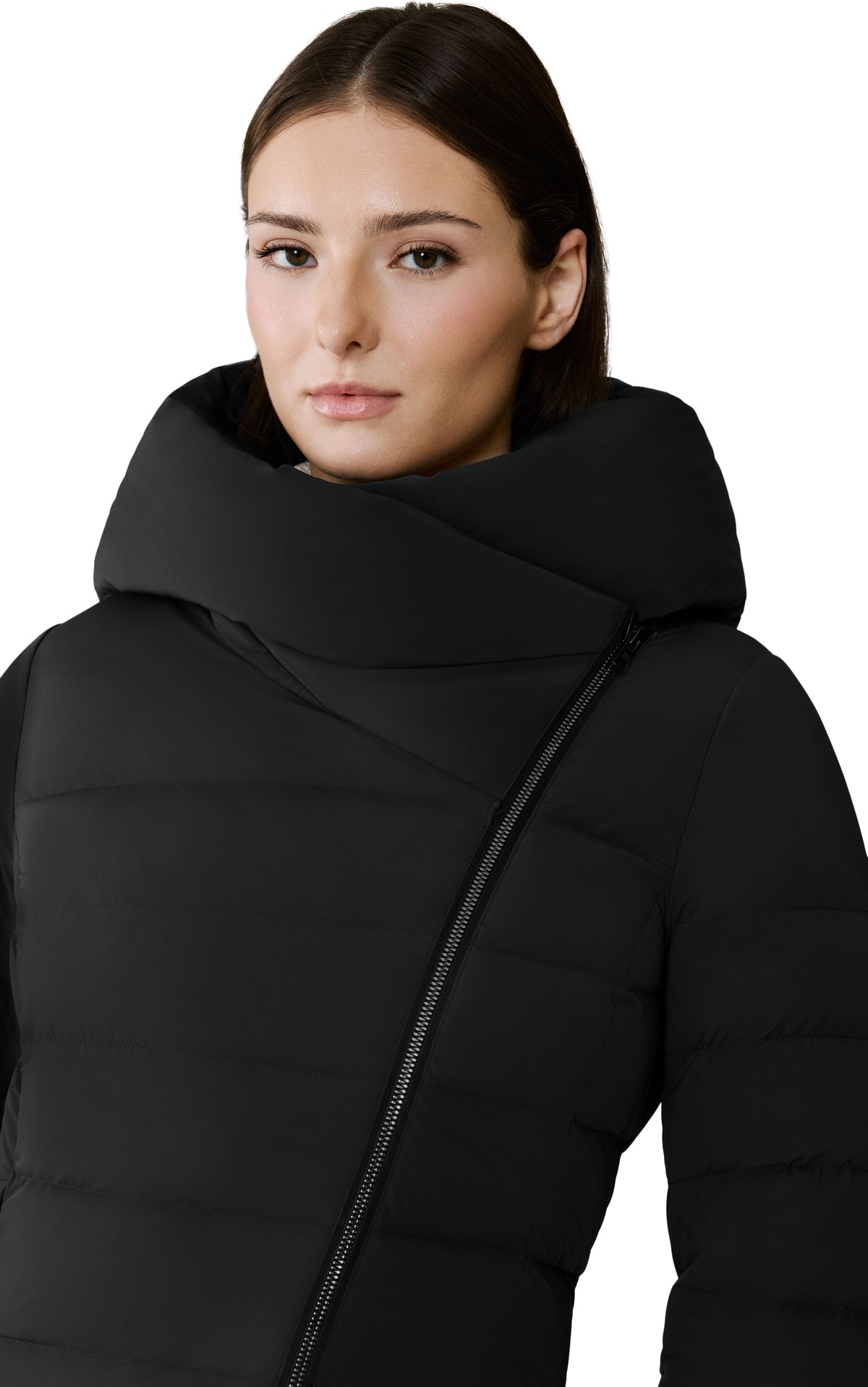 Club Monaco - SOIA & KYO Judy-M Stretch Down Jacket in Black - Noir