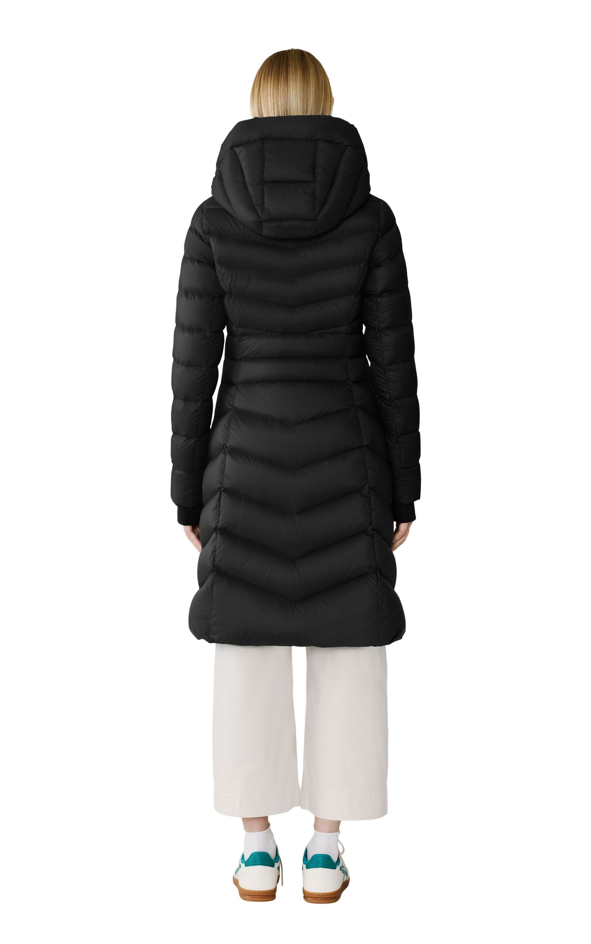 Club Monaco - SOIA & KYO Lita-U Midi Down Coat in Black - Noir