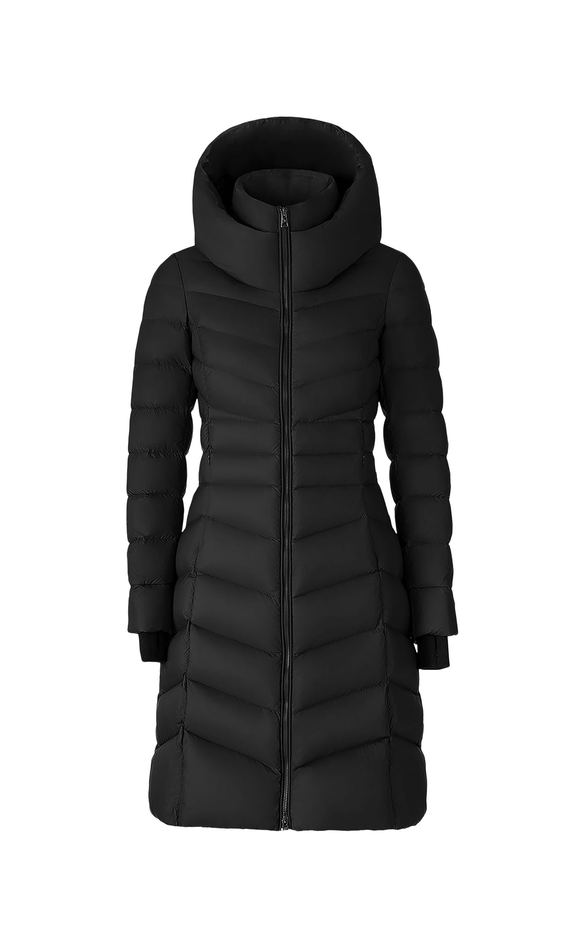 Club Monaco - SOIA & KYO Lita-U Midi Down Coat in Black - Noir