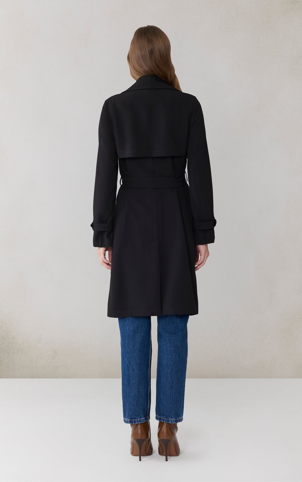 Club Monaco - SOIA & KYO Olivia Draped Wrap Coat in Black - Noir