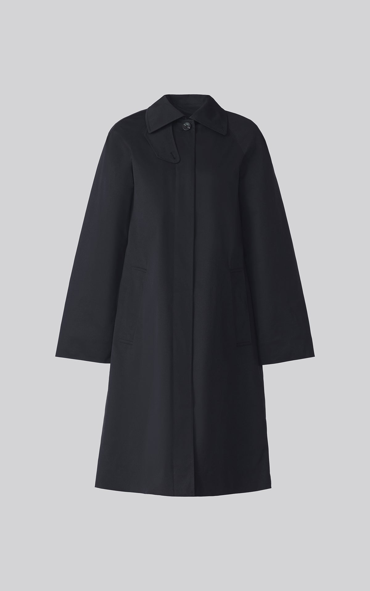 Club Monaco - SOIA & KYO Ulla Car Coat in Water Repellent Twill in Black - Noir