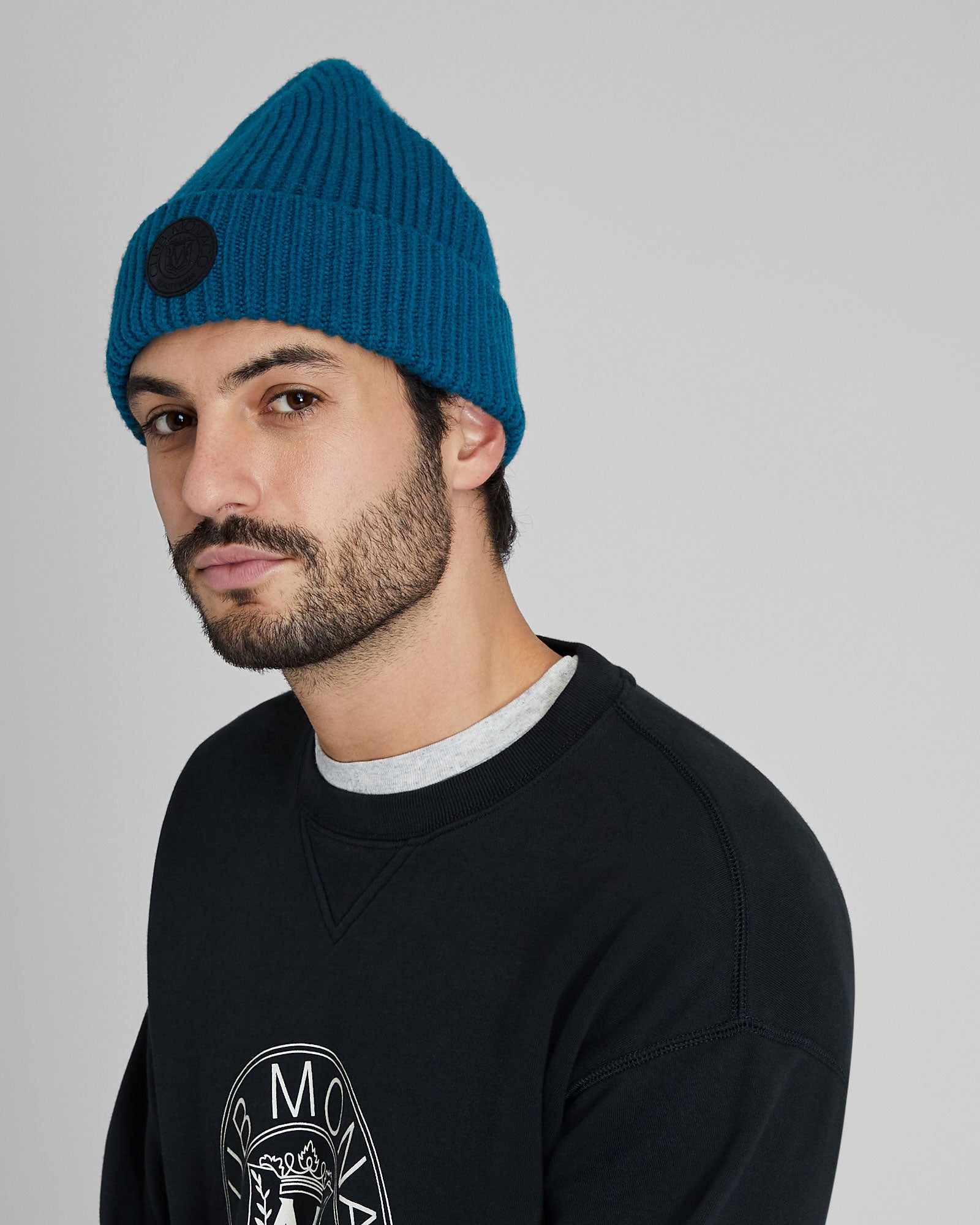 CLUB MONACO - Crest Beanie - Teal