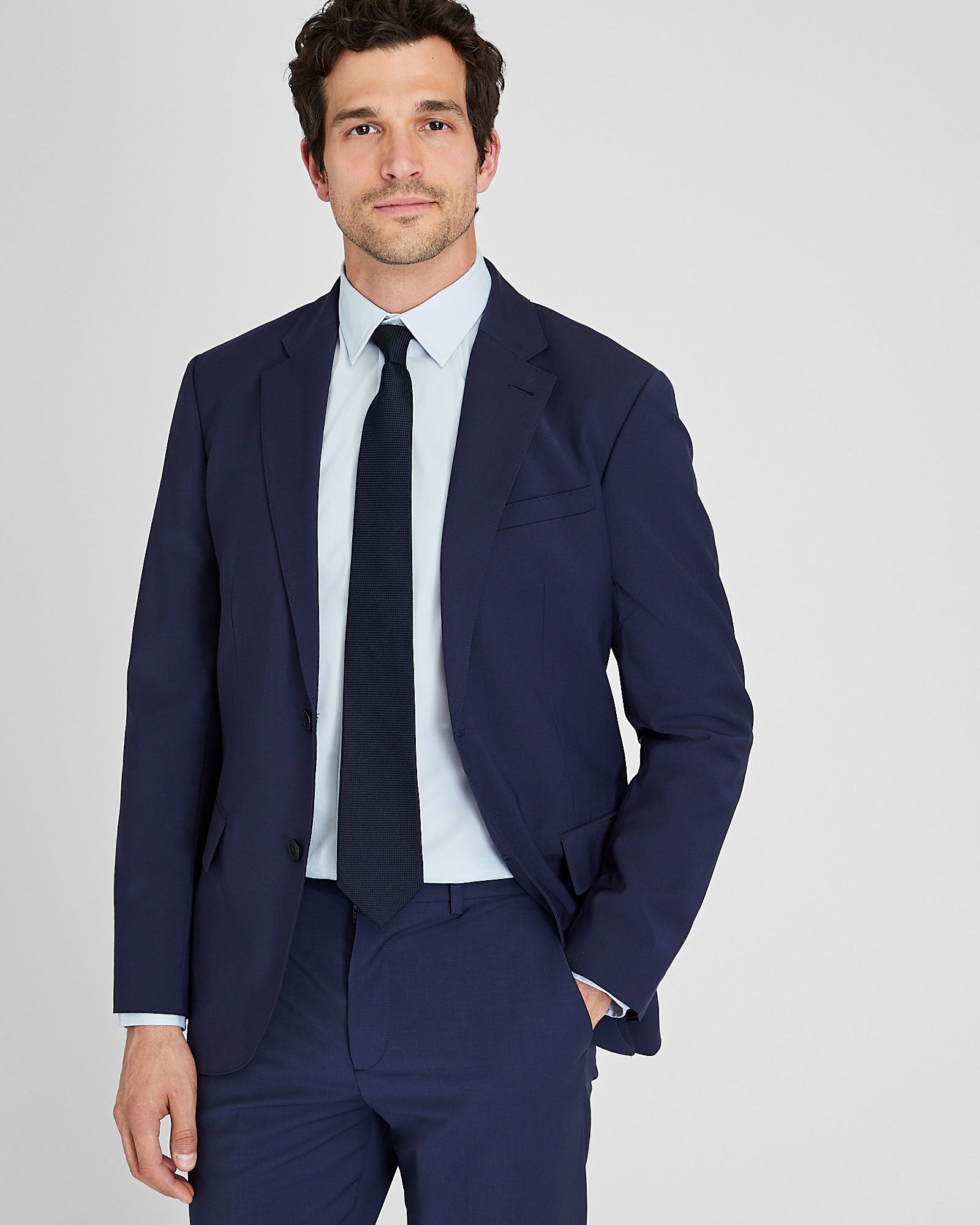 CLUB MONACO - CM Silk Tie - Navy