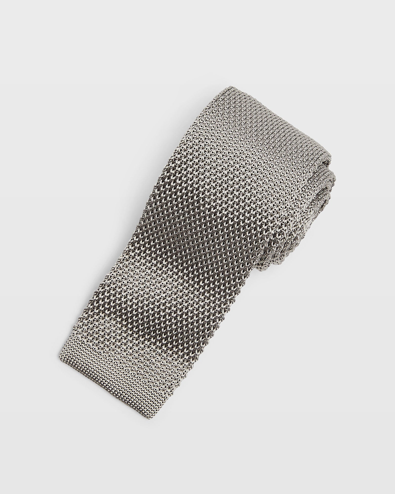 CLUB MONACO - CM Solid Knit Tie - Grey