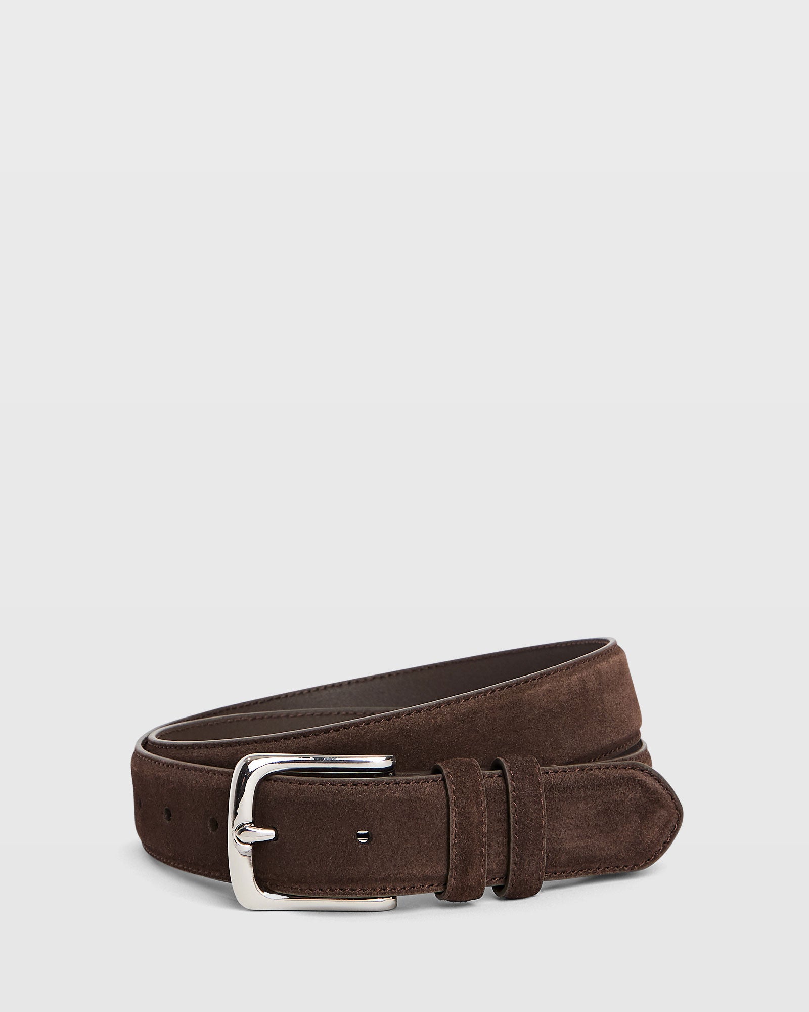 CLUB MONACO - Casual Suede Belt - Tan