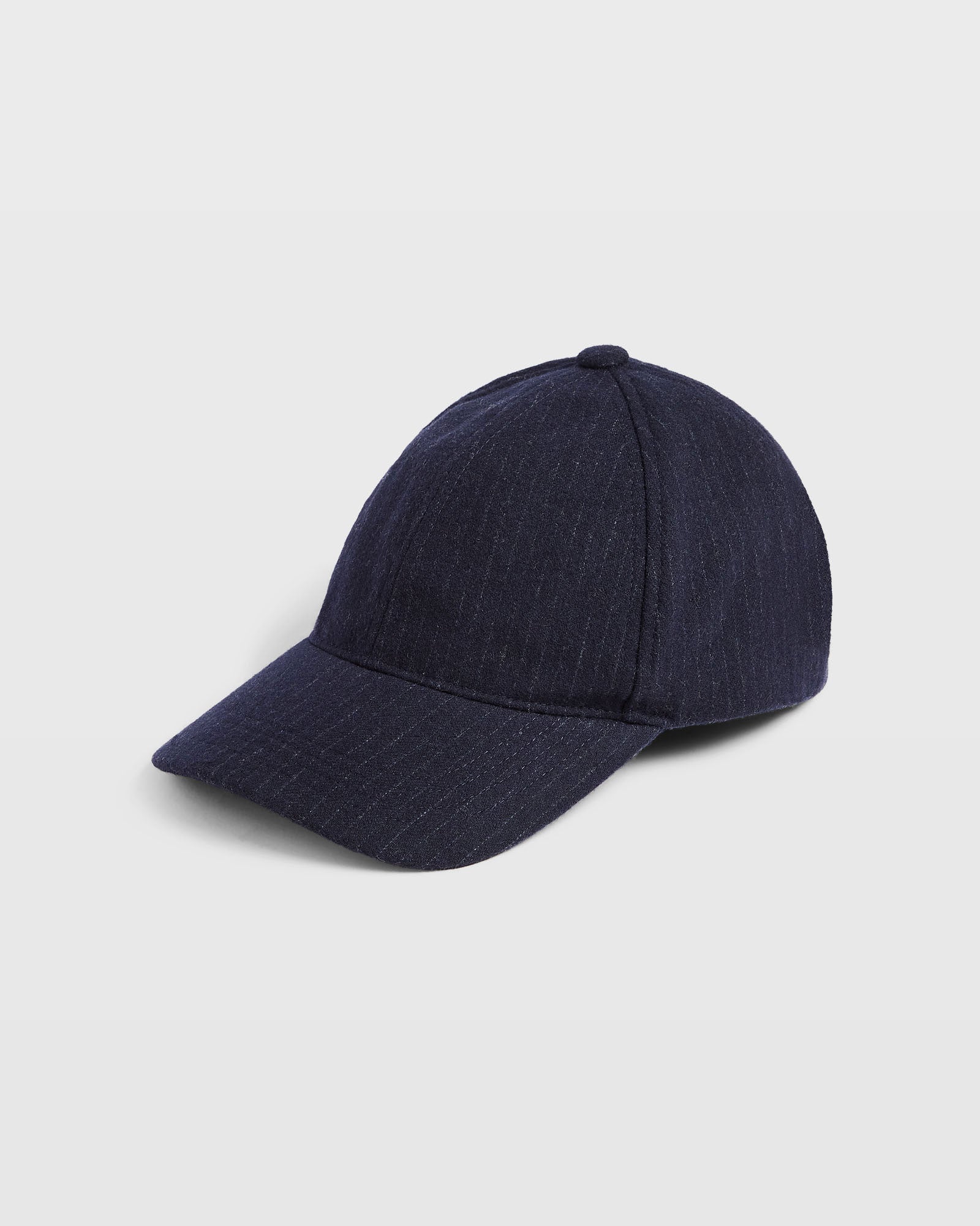 CLUB MONACO - Pinstriped Wool Blend Cap - Multi