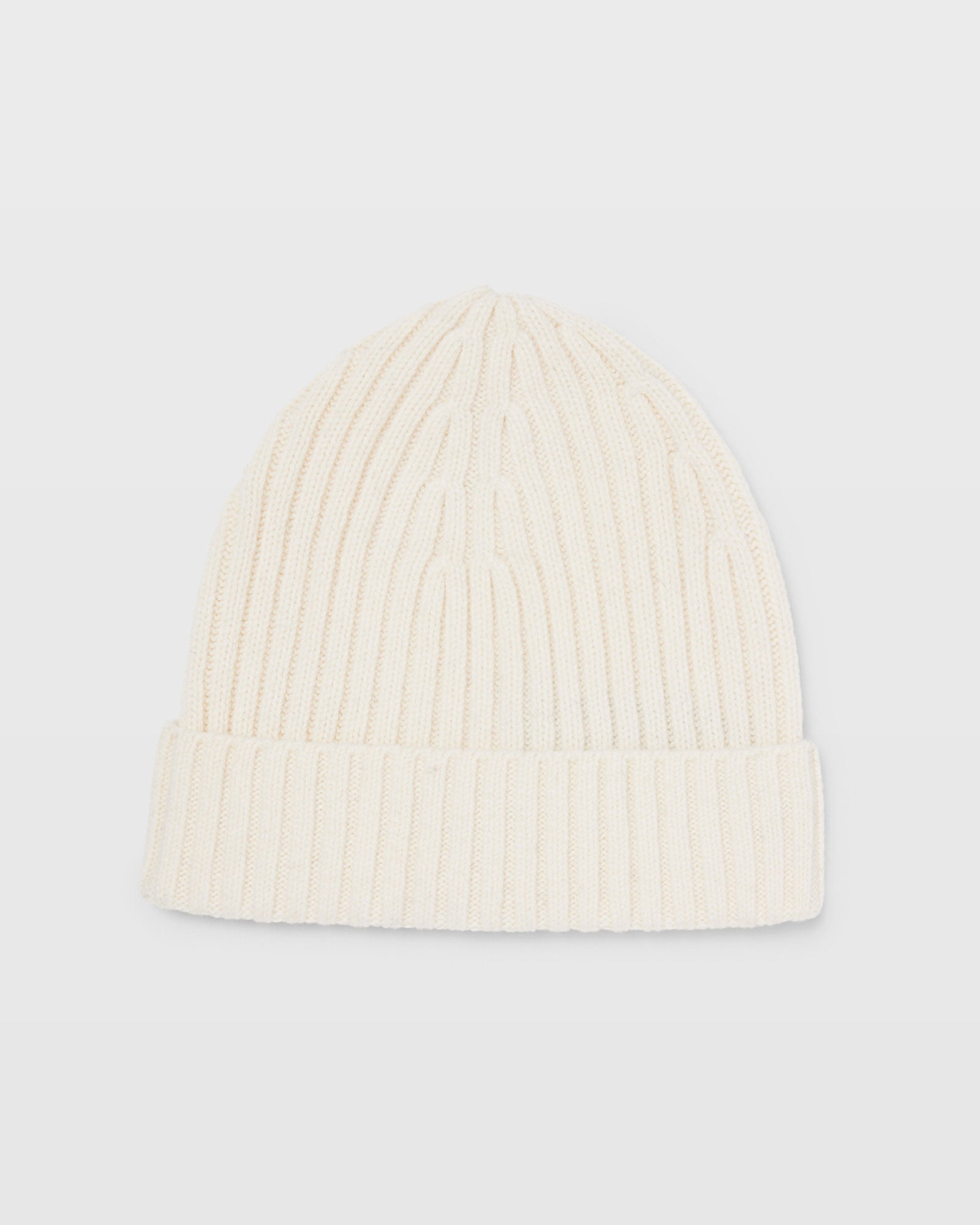 CLUB MONACO - Ribbed Beanie - Cream