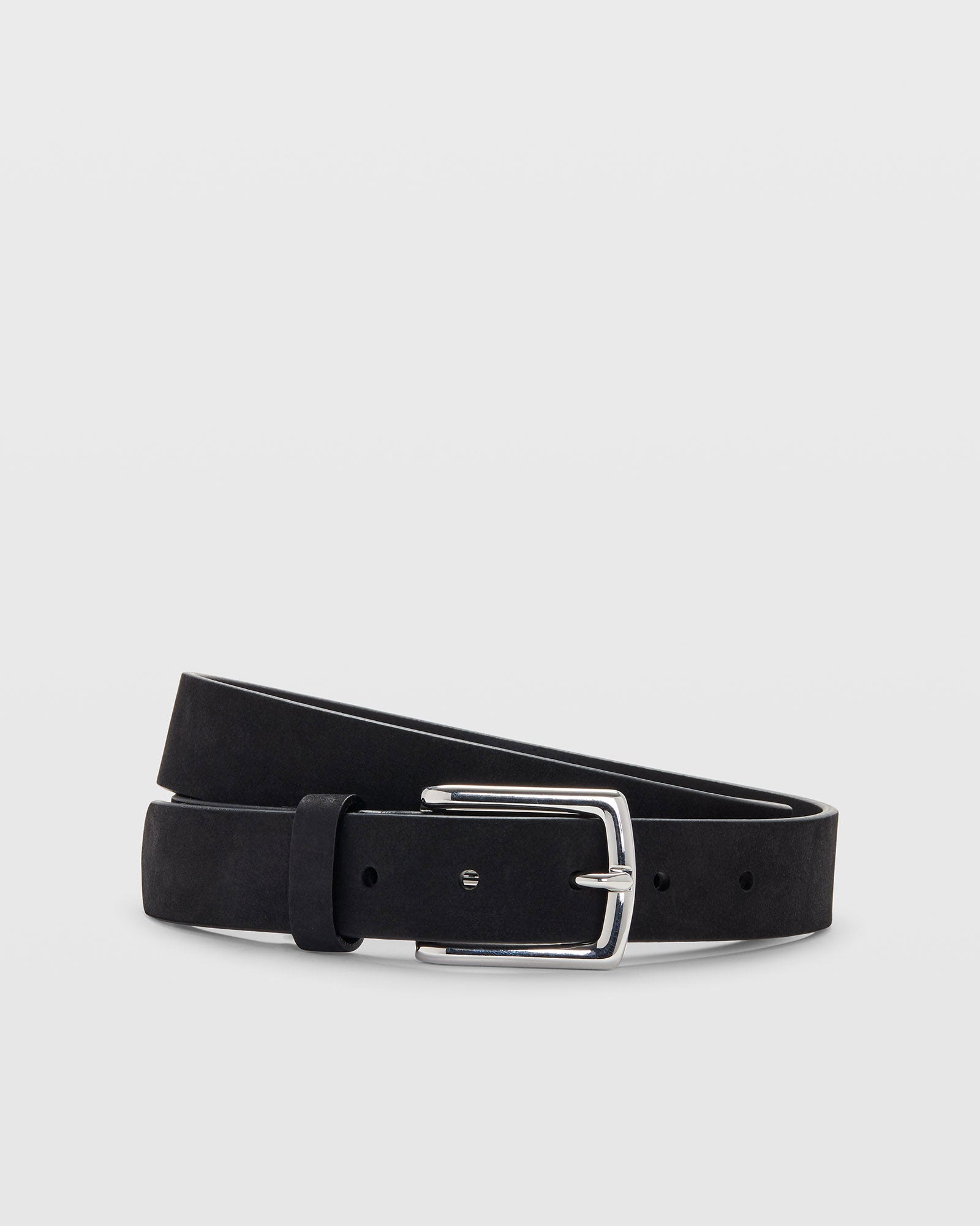 CLUB MONACO - Laird Suede Belt - Black Base