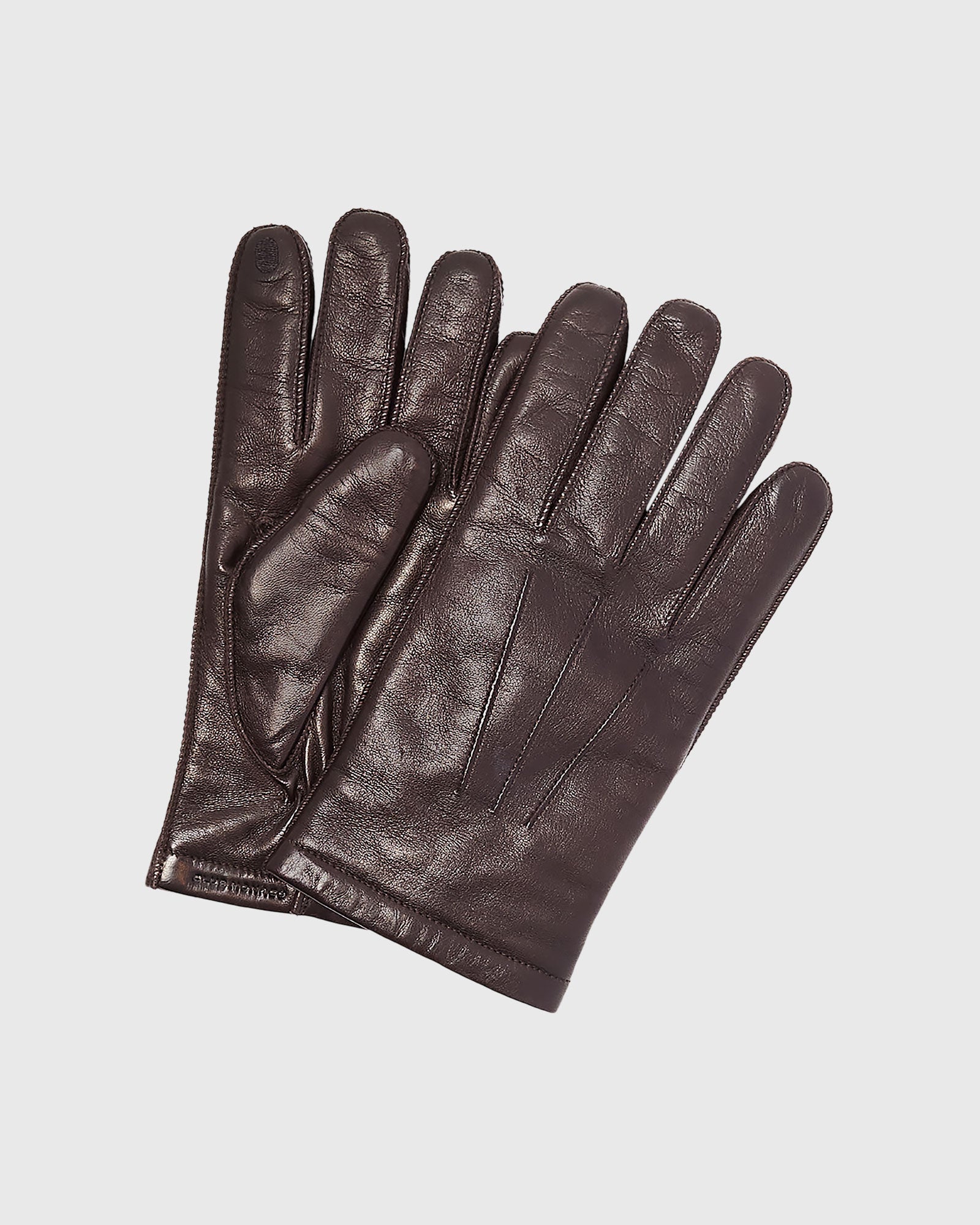 CLUB MONACO - Refined Leather Glove - Brown
