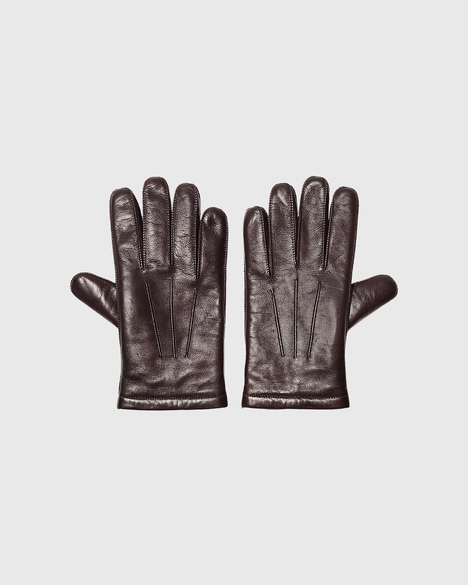 CLUB MONACO - Gants en cuir raffinés - Brun