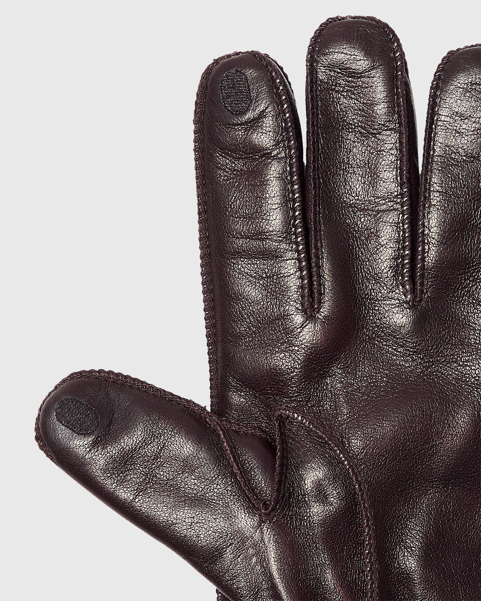 CLUB MONACO - Gants en cuir raffinés - Brun