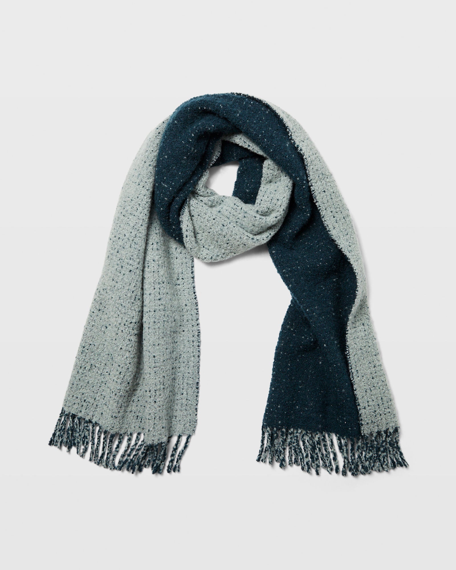 CLUB MONACO - Écharpe en laine moelleuse - Mélange Bleu