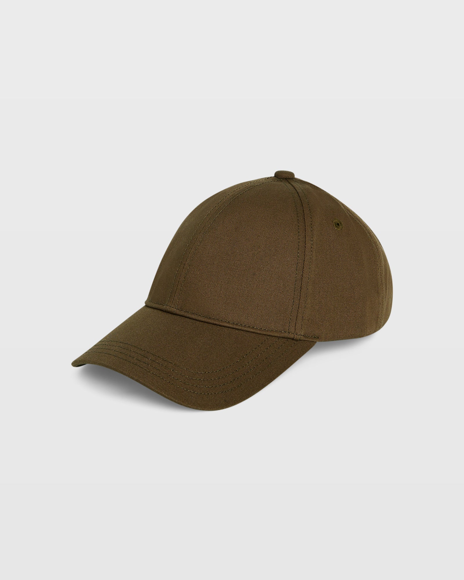 CLUB MONACO - Casquette de baseball à lanières en cuir CM - Brun foncé