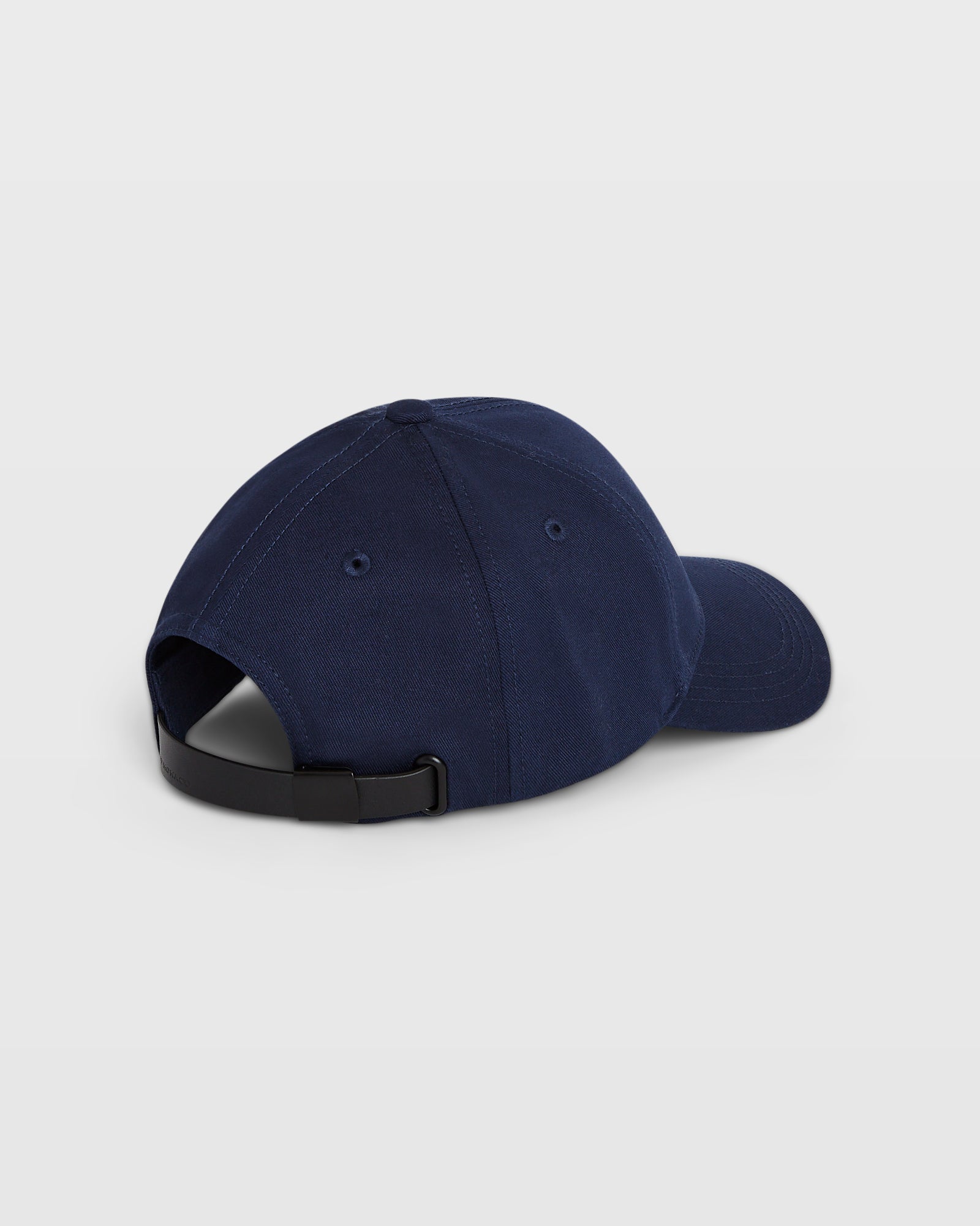 CLUB MONACO - CM Leather Strap Baseball Cap - Navy