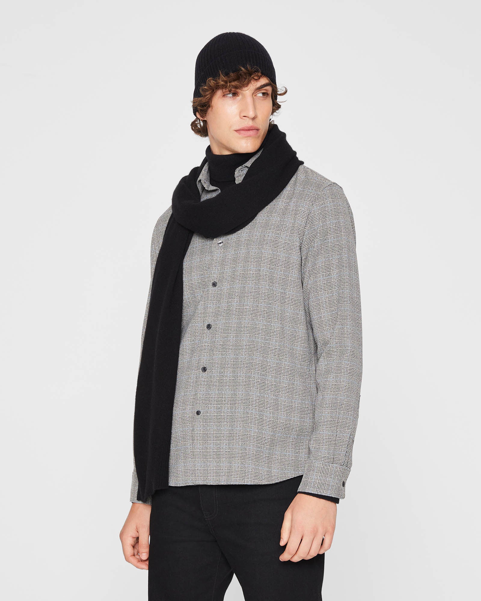 CLUB MONACO - Écharpe en cachemire Kensington - Noir
