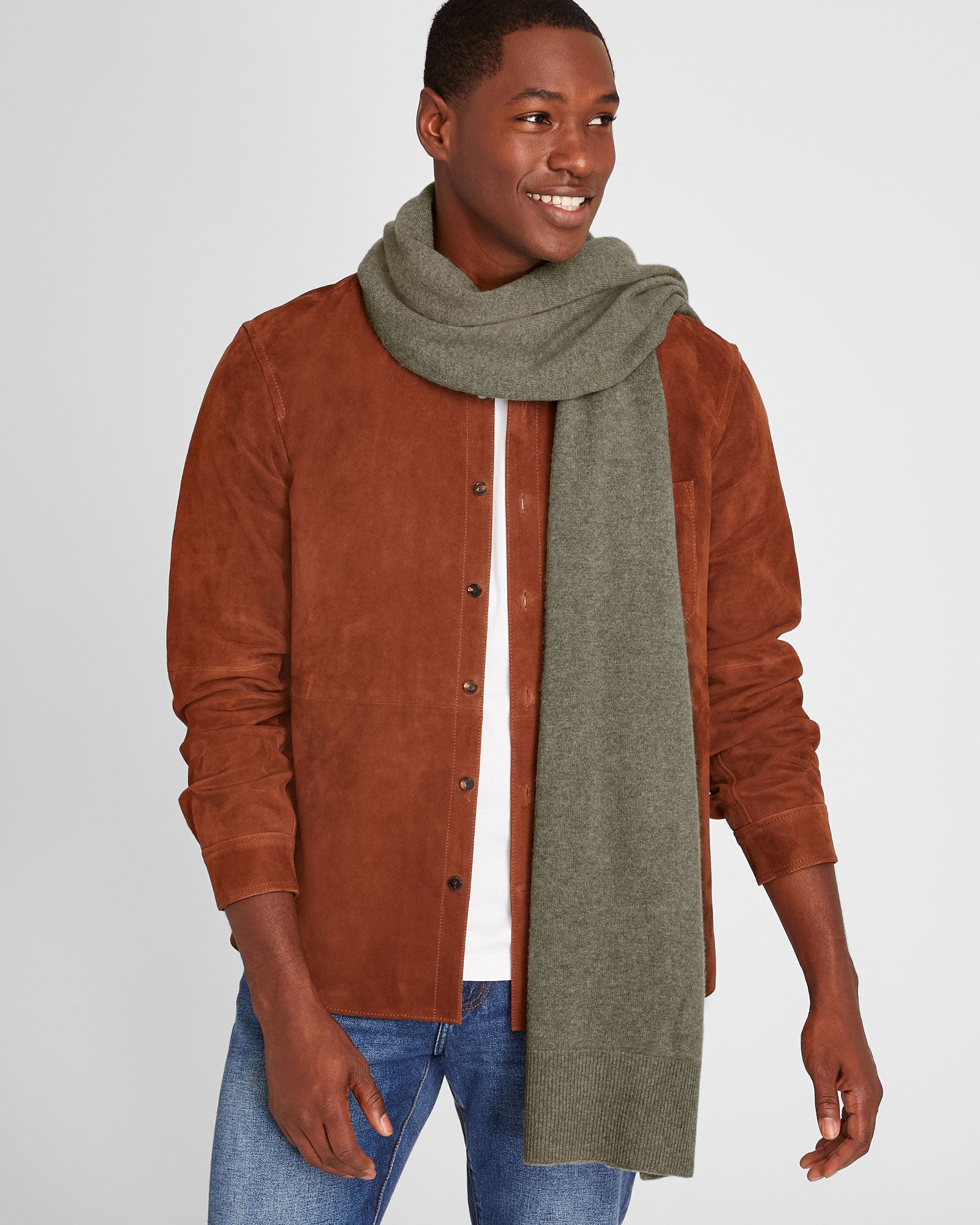 CLUB MONACO - Écharpe en cachemire Kensington - Gris