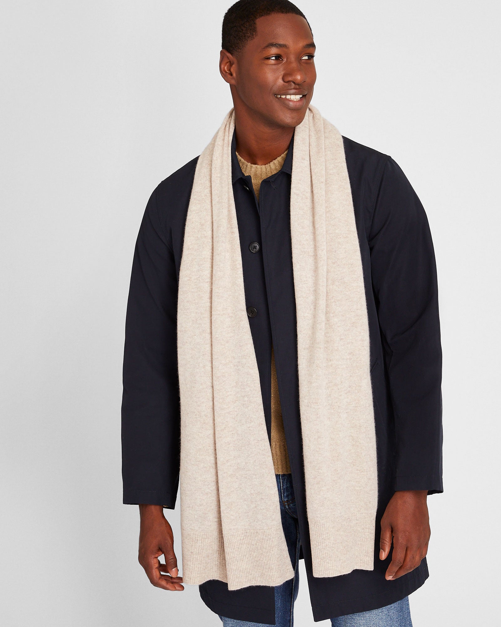 CLUB MONACO - Kensington Cashmere Scarf - Latte