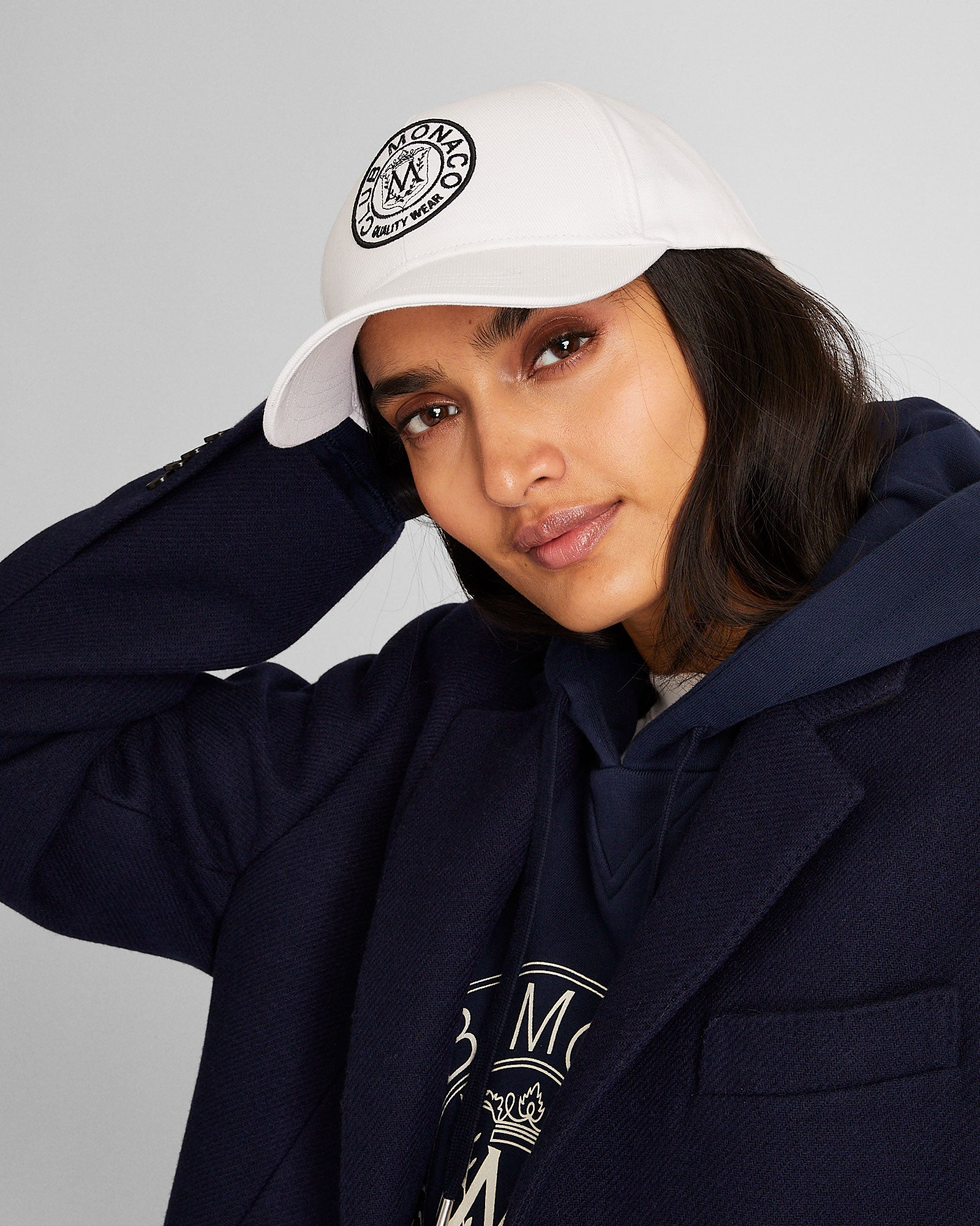 CLUB MONACO - Crest Baseball Cap - White Base