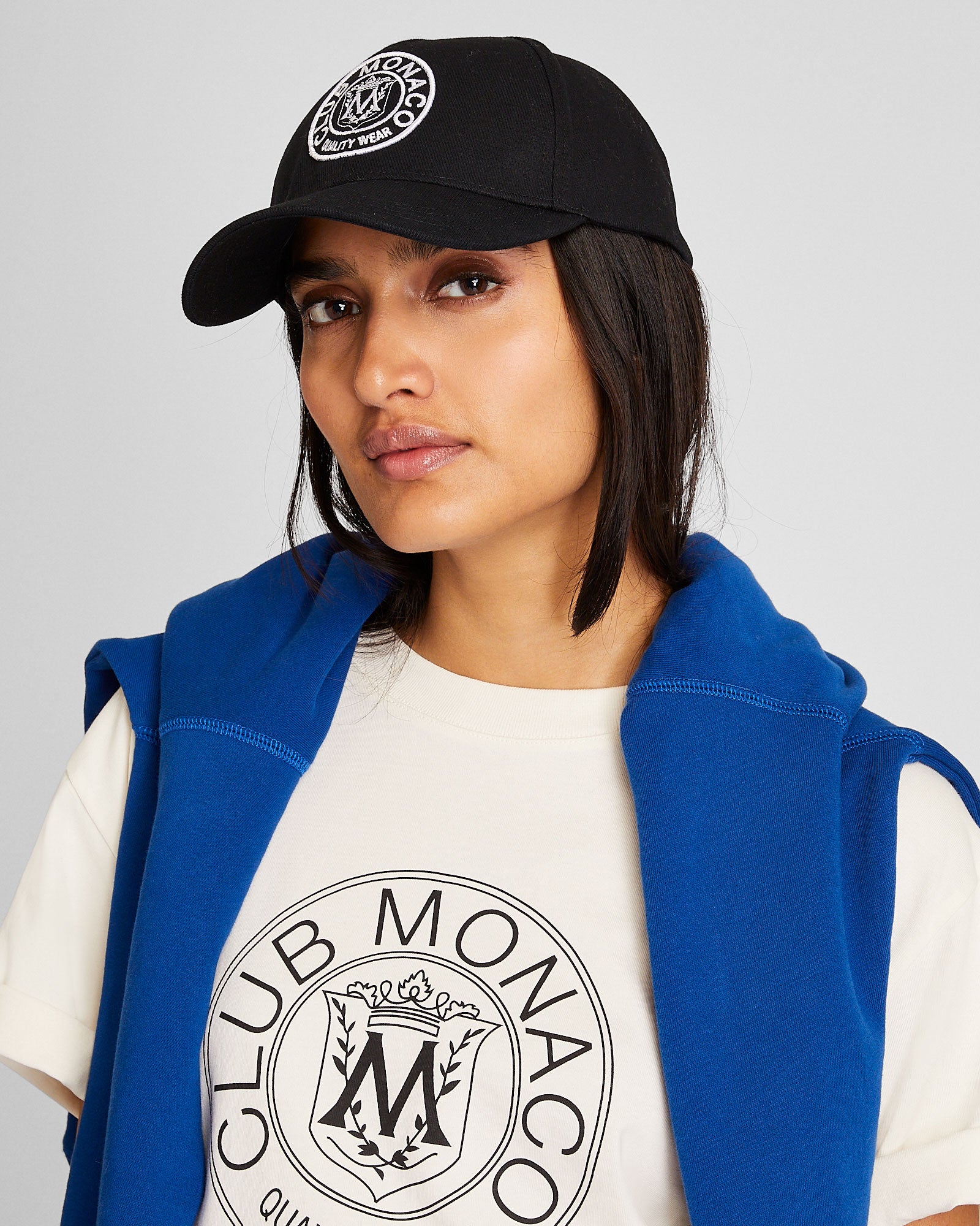 CLUB MONACO - Crest Baseball Cap - Black