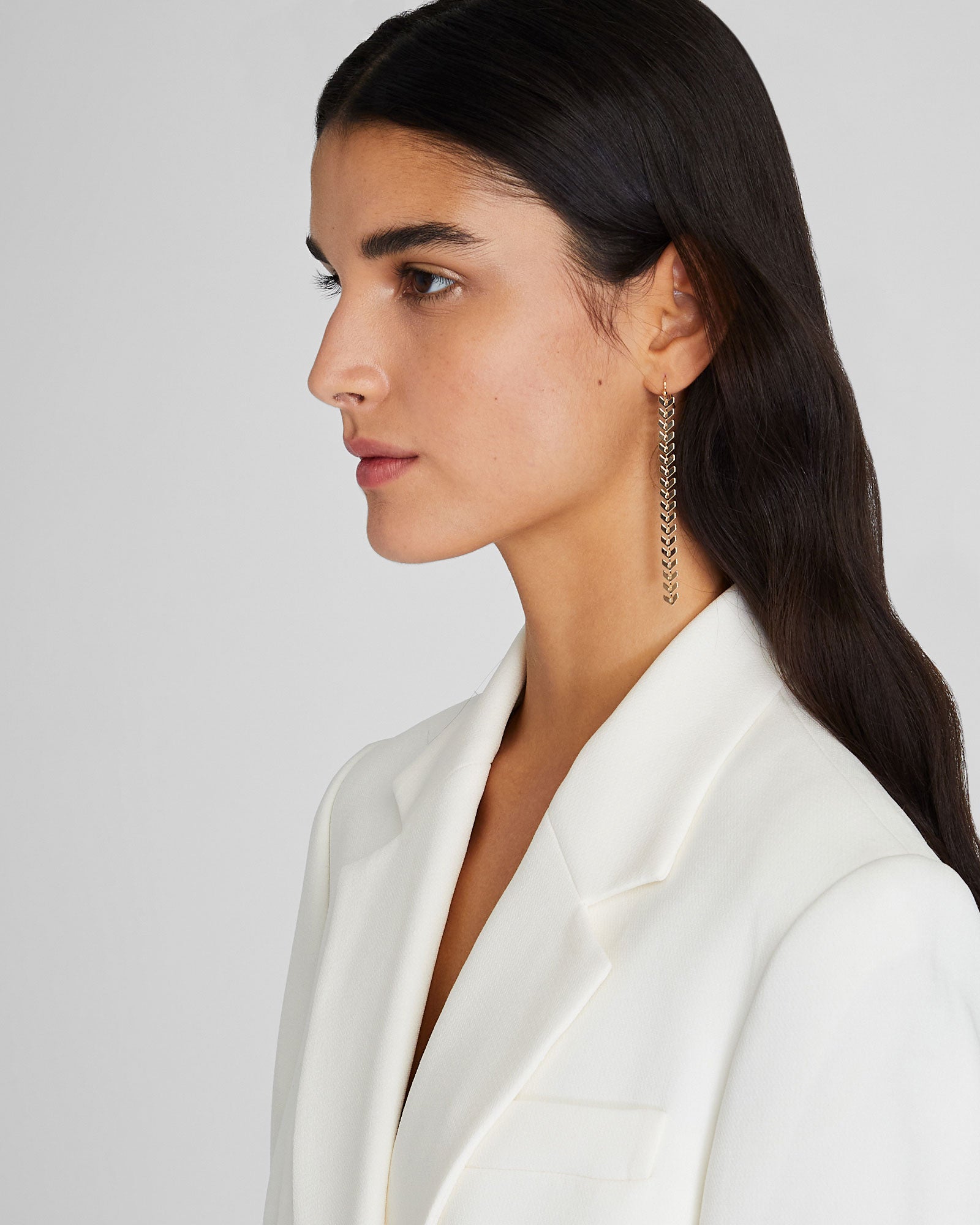 CLUB MONACO - Slim Dangling Earring - Gold
