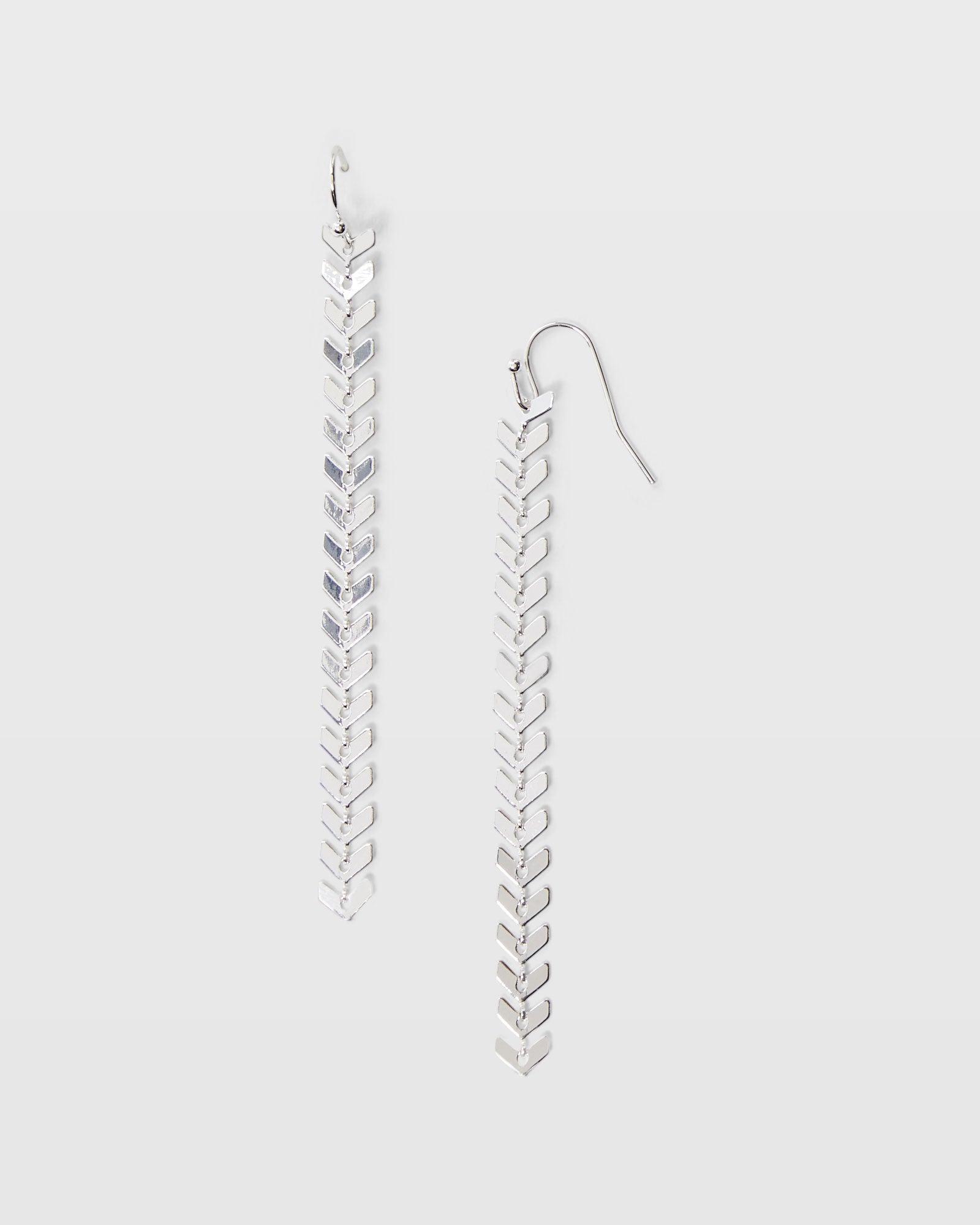 CLUB MONACO - Slim Dangling Earring - Argent