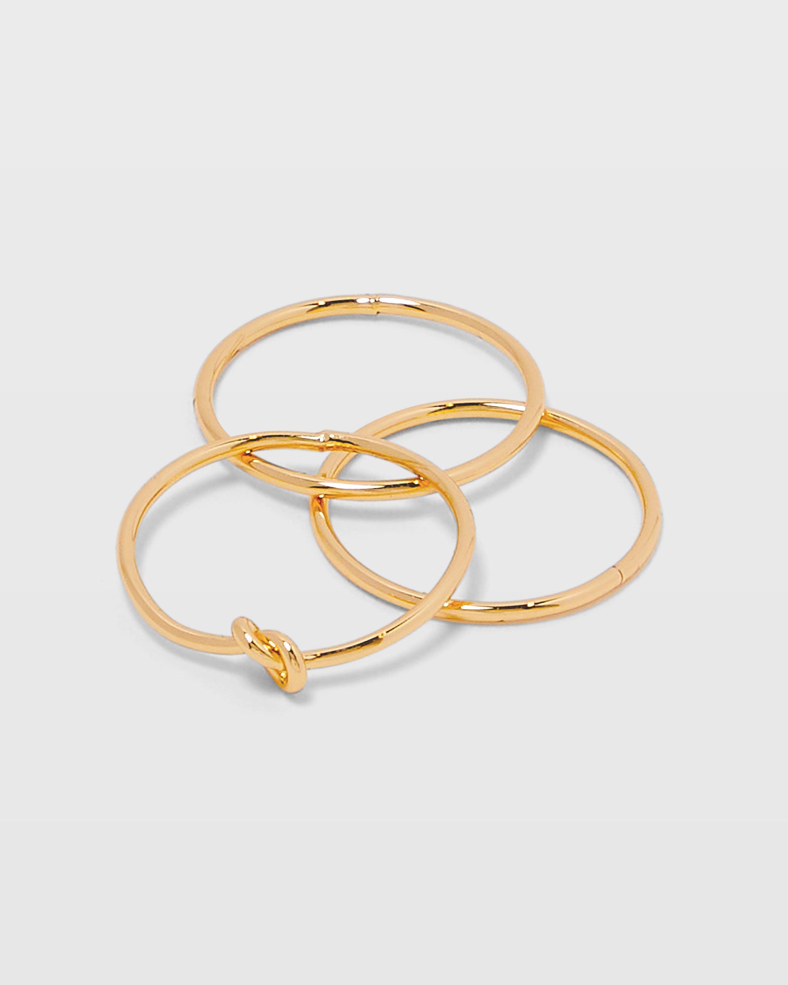 CLUB MONACO - Slim Stacking Ring Set - Gold