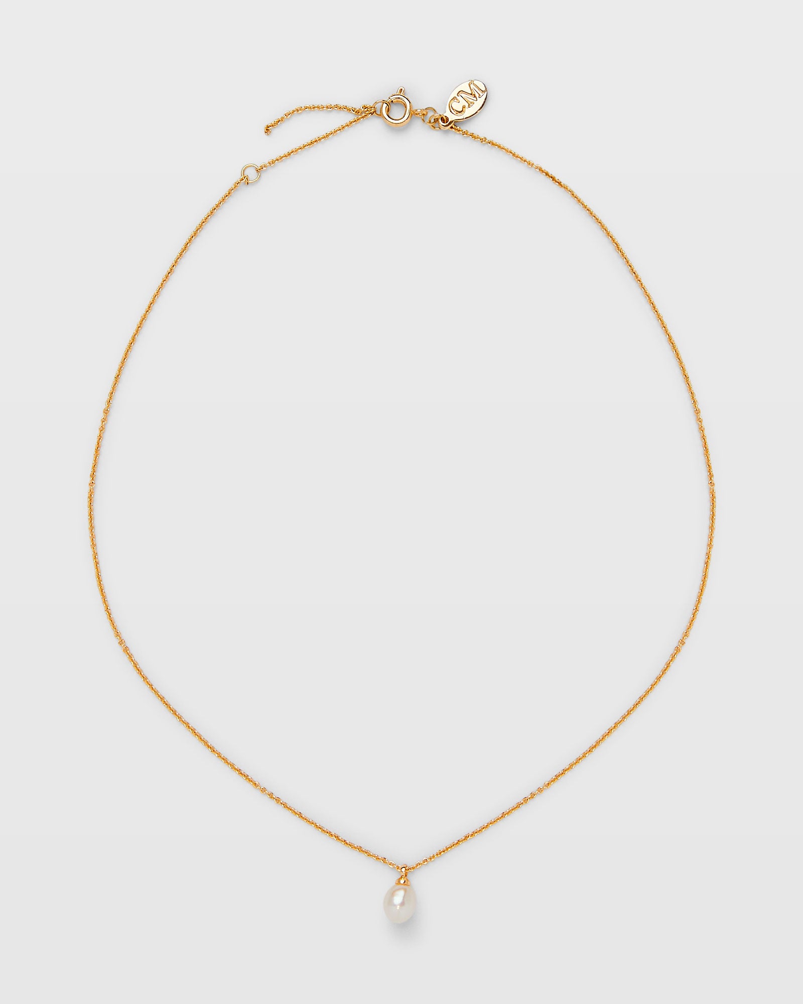 CLUB MONACO - Pearl Pendant Necklace - Gold