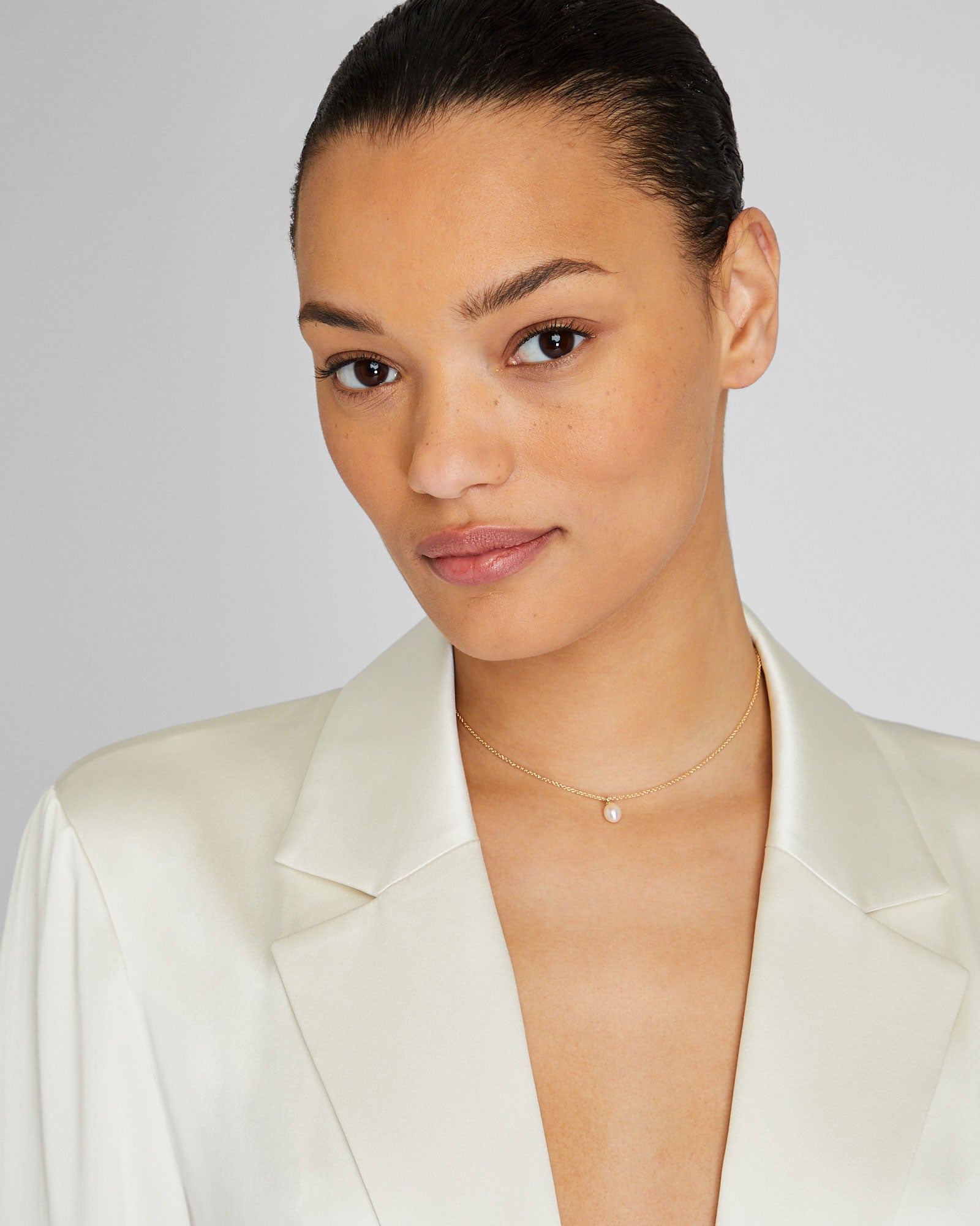 CLUB MONACO - Pearl Pendant Necklace - Gold