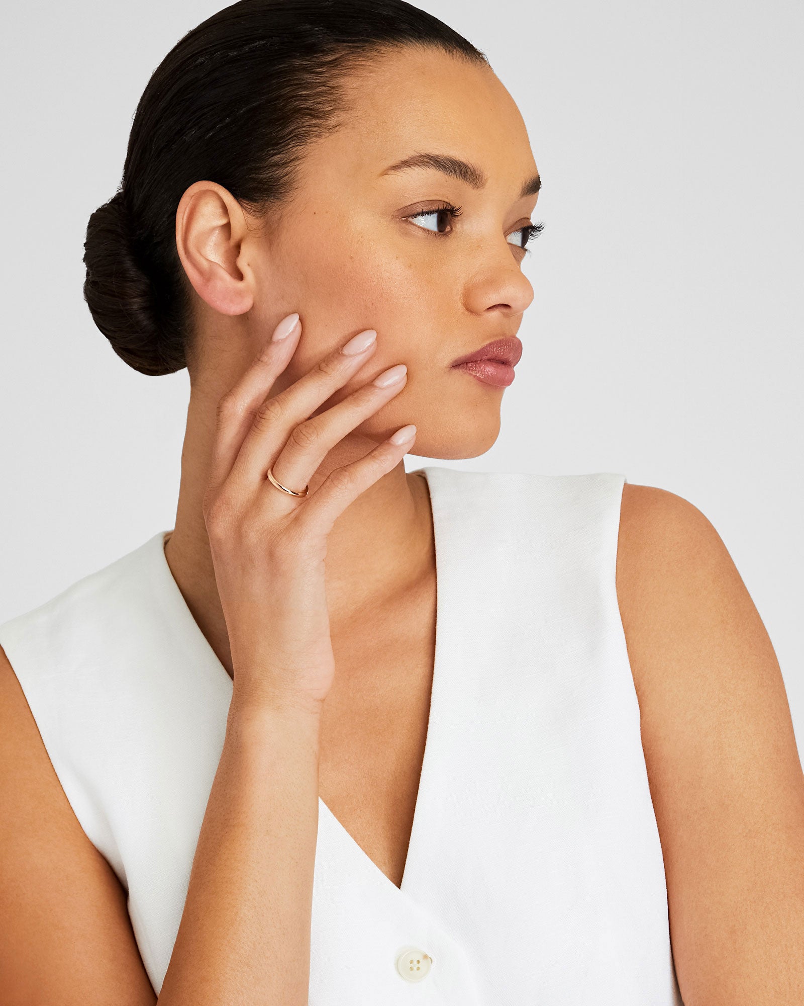 CLUB MONACO - Ensemble de bagues empilables - Or