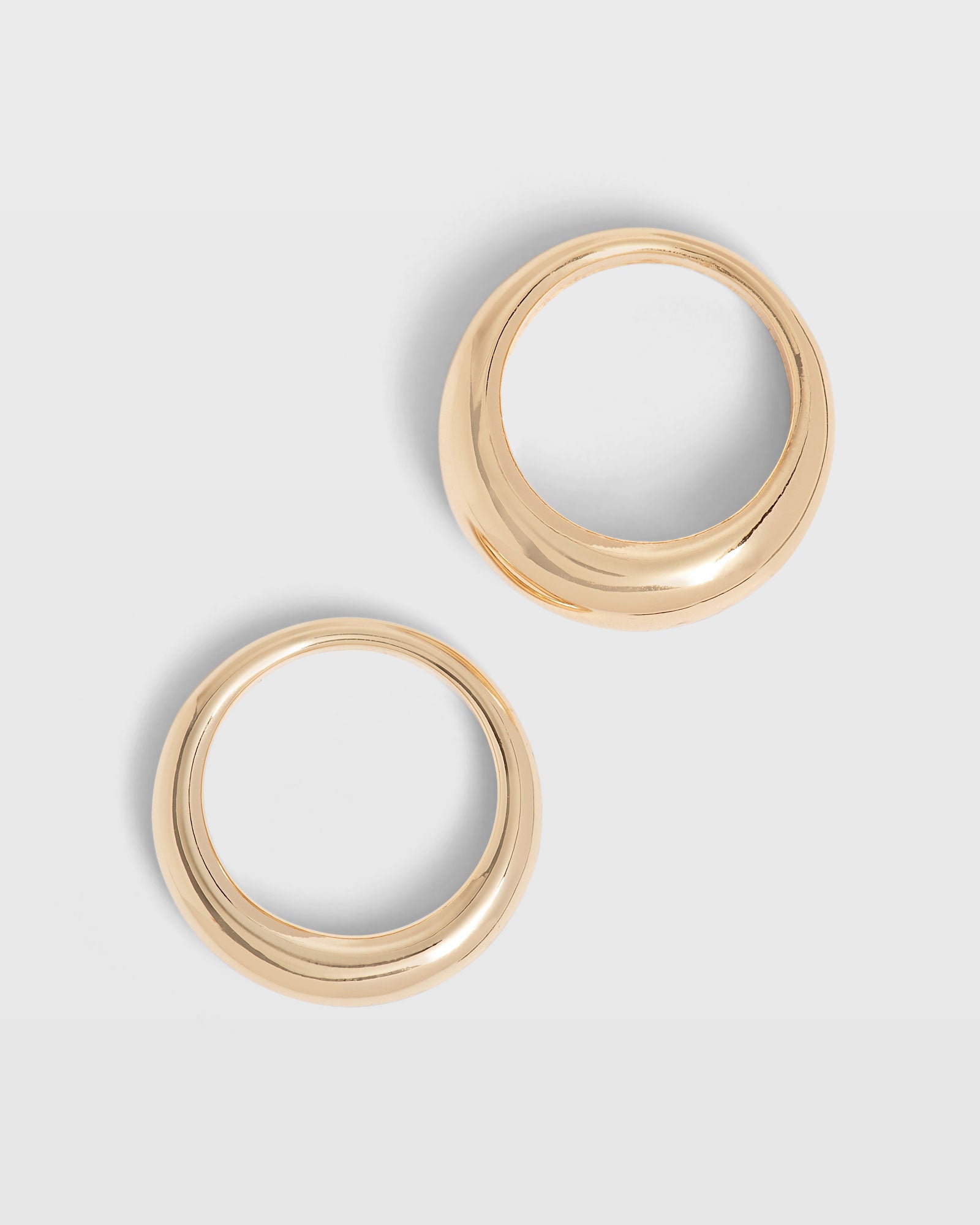 CLUB MONACO - Organic Dome Ring Set - Gold