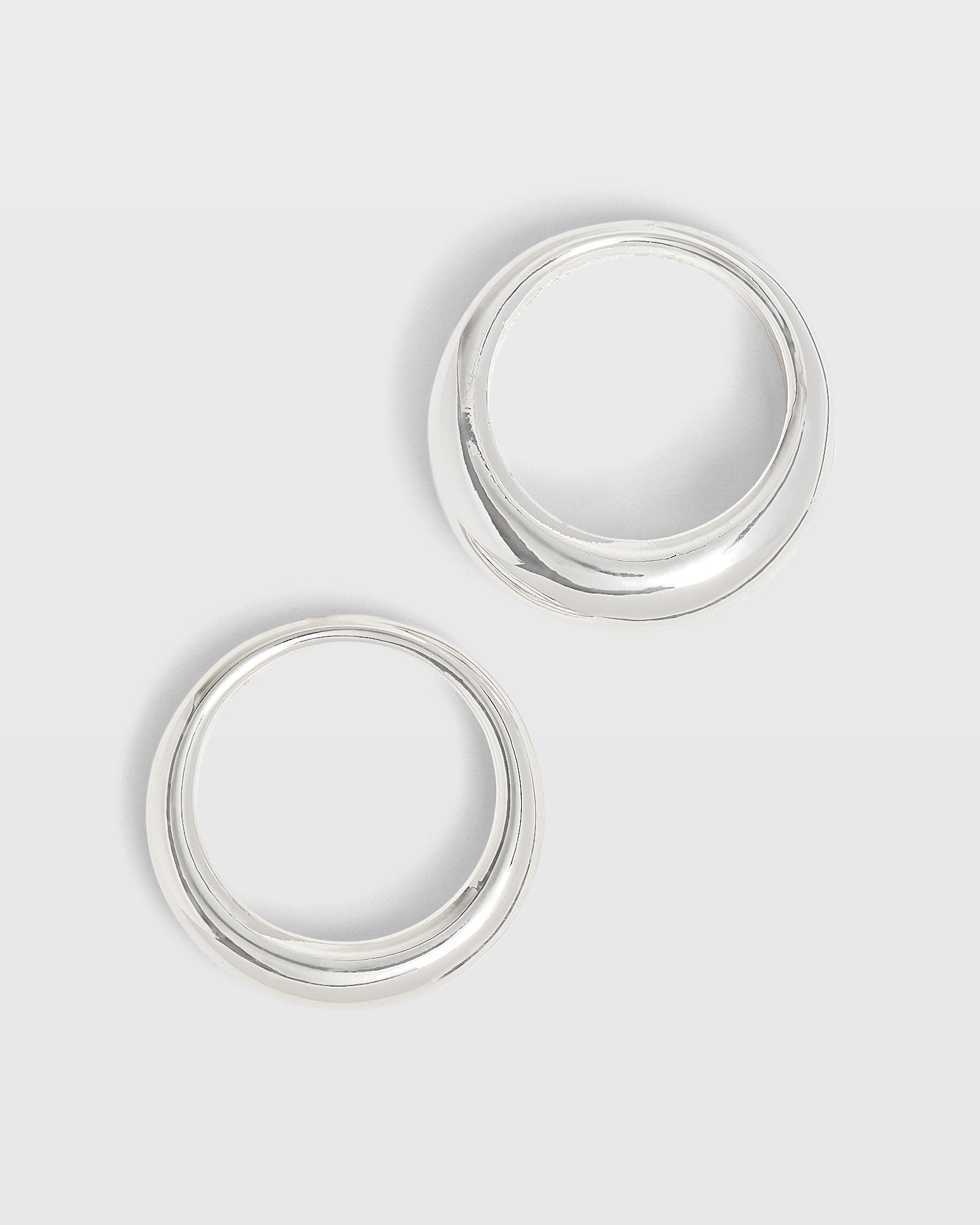 CLUB MONACO - Organic Dome Ring Set - Silver