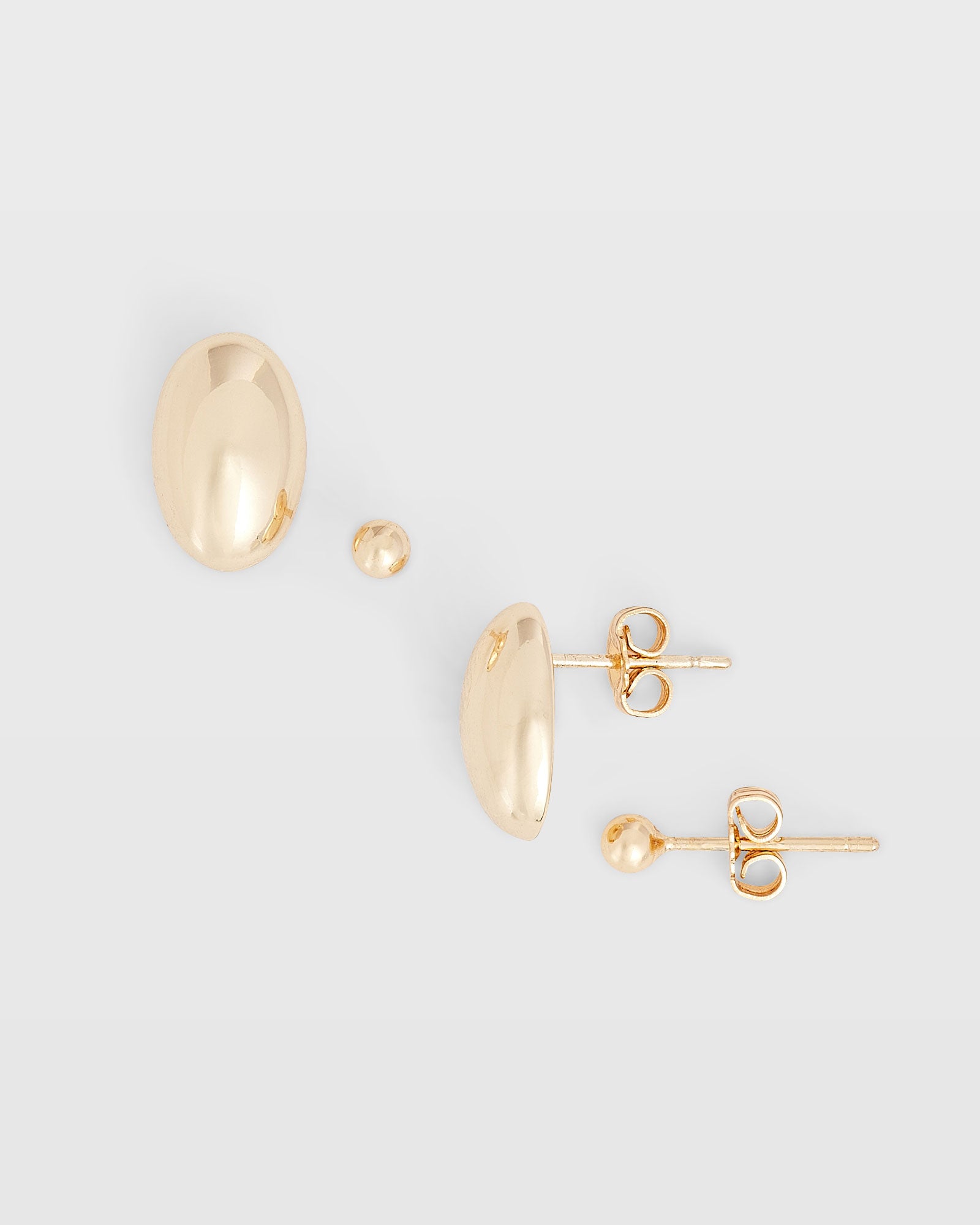 CLUB MONACO - Ensemble de boucles d'oreilles clou - Or