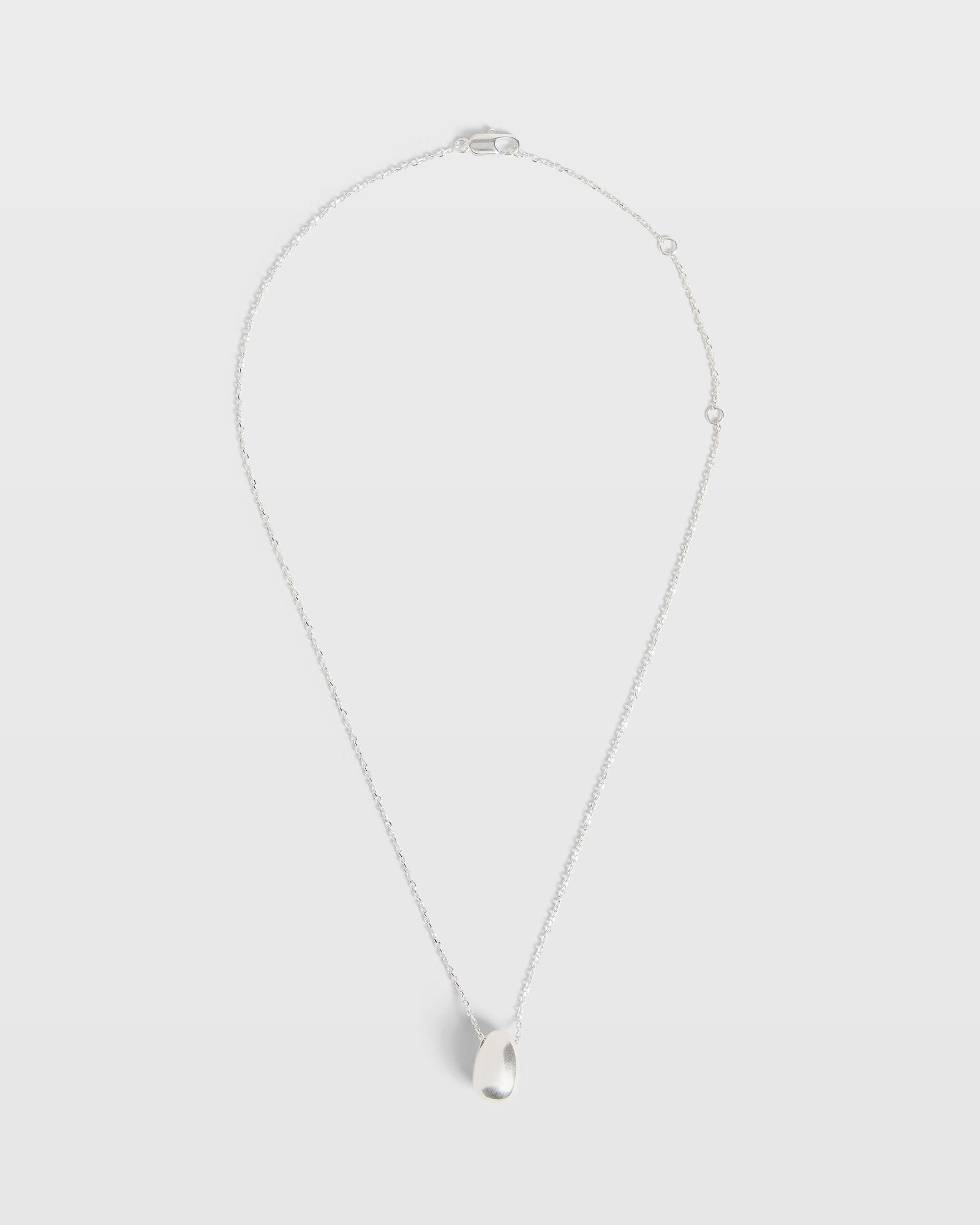 CLUB MONACO - Teardrop Pendant Necklace - Silver