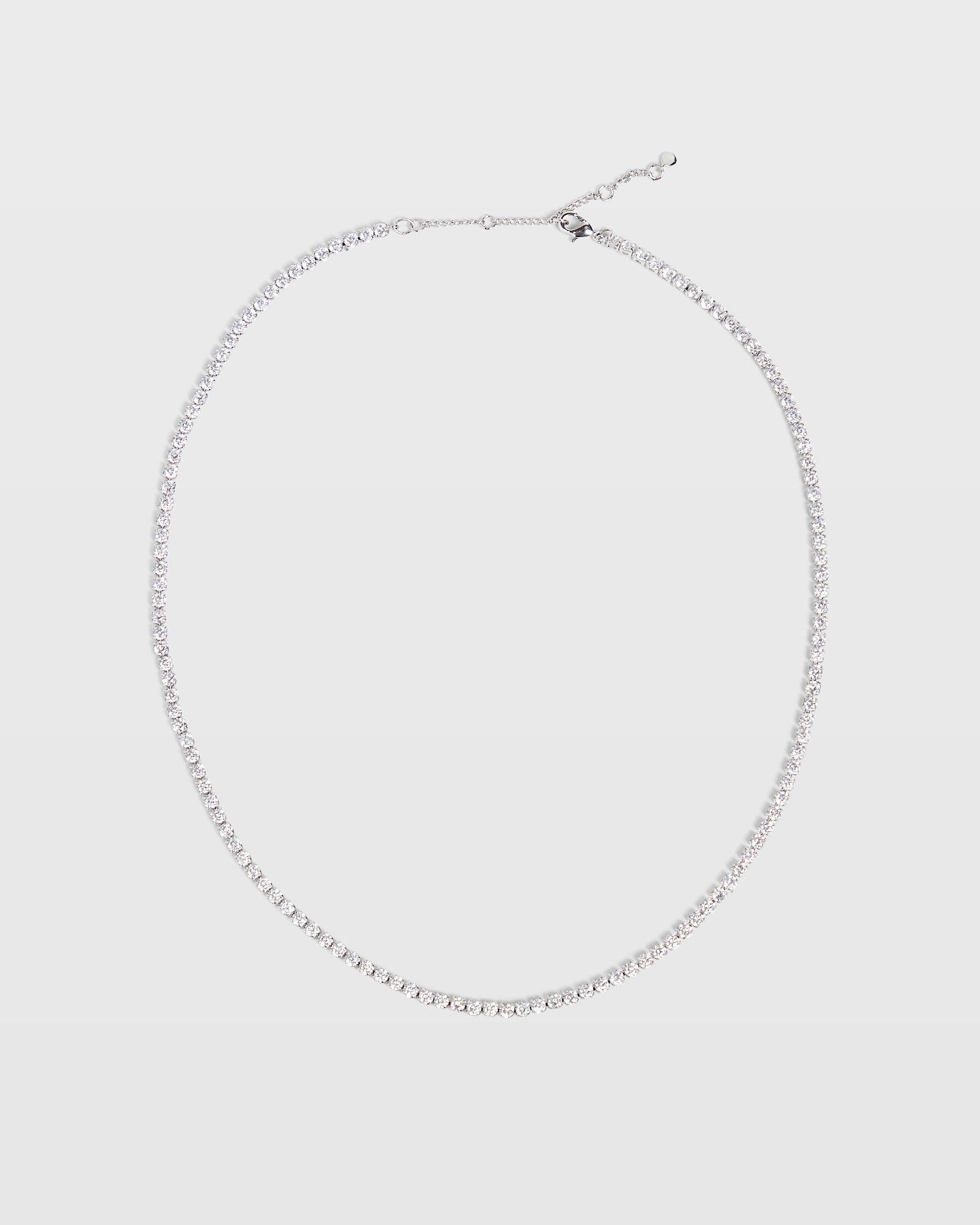 CLUB MONACO - Tennis Necklace - Silver