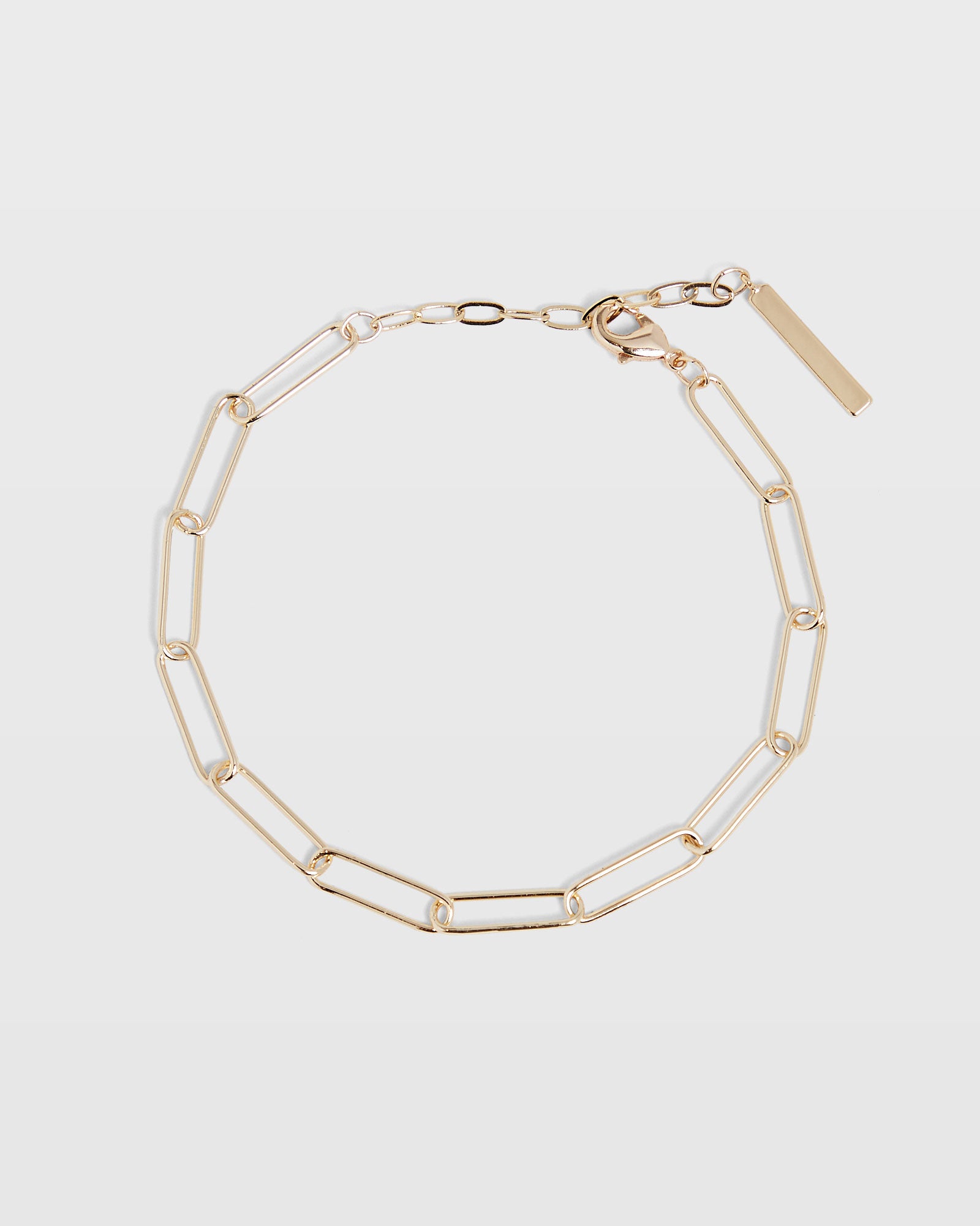CLUB MONACO - Paperclip Bracelet - Gold