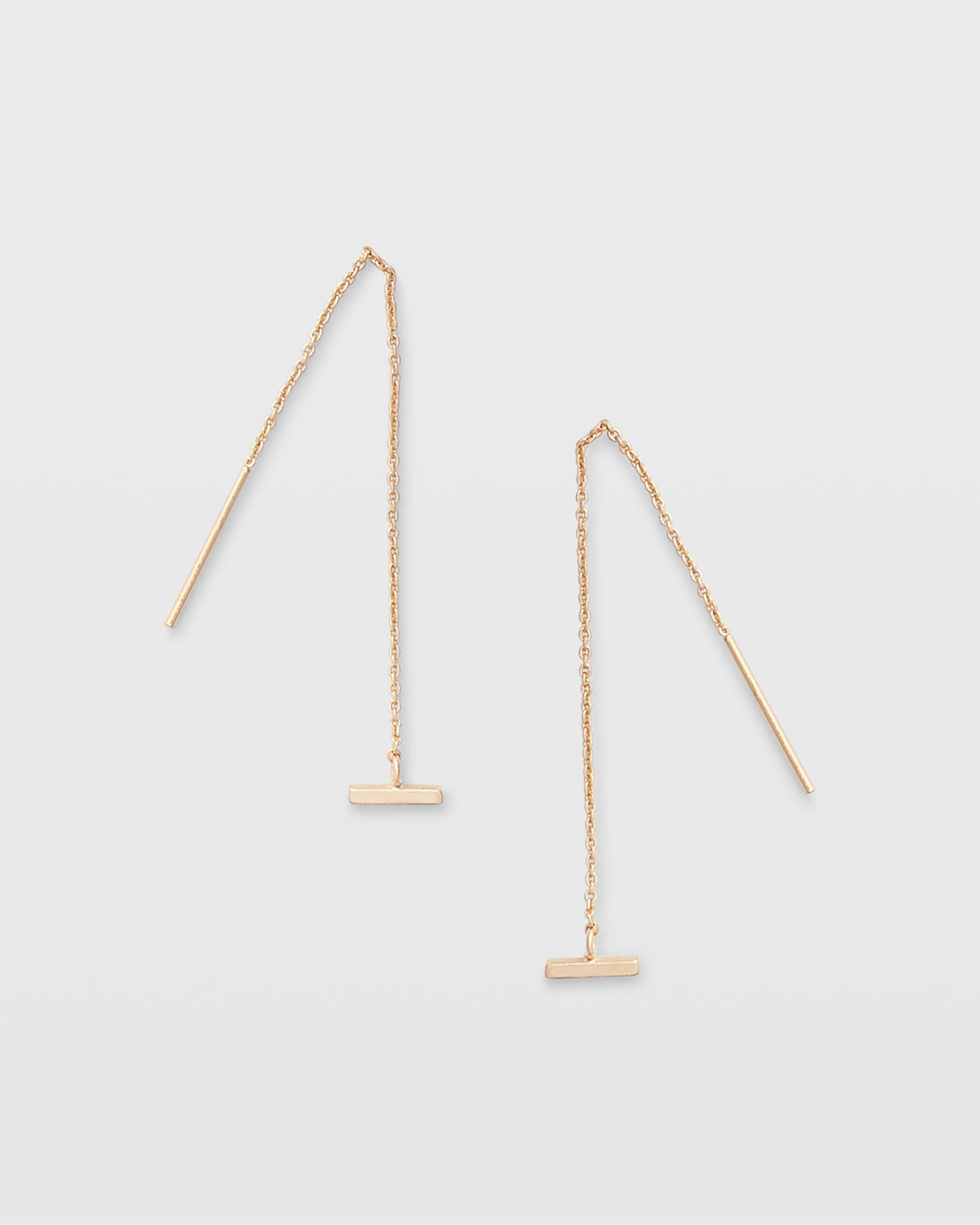 CLUB MONACO - Bar Threader Earrings - Or