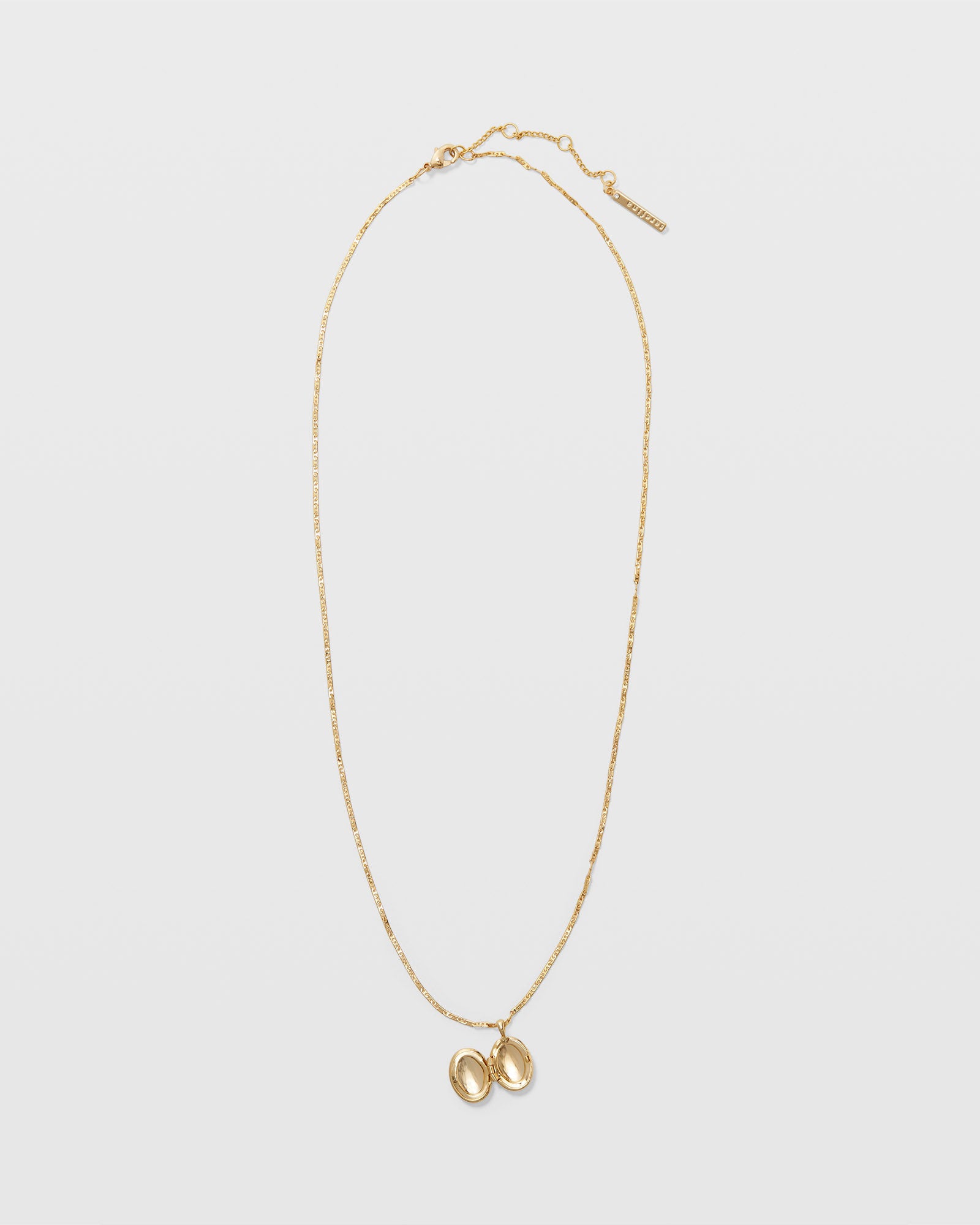 CLUB MONACO - Serefina Long Locket Necklace - Gold