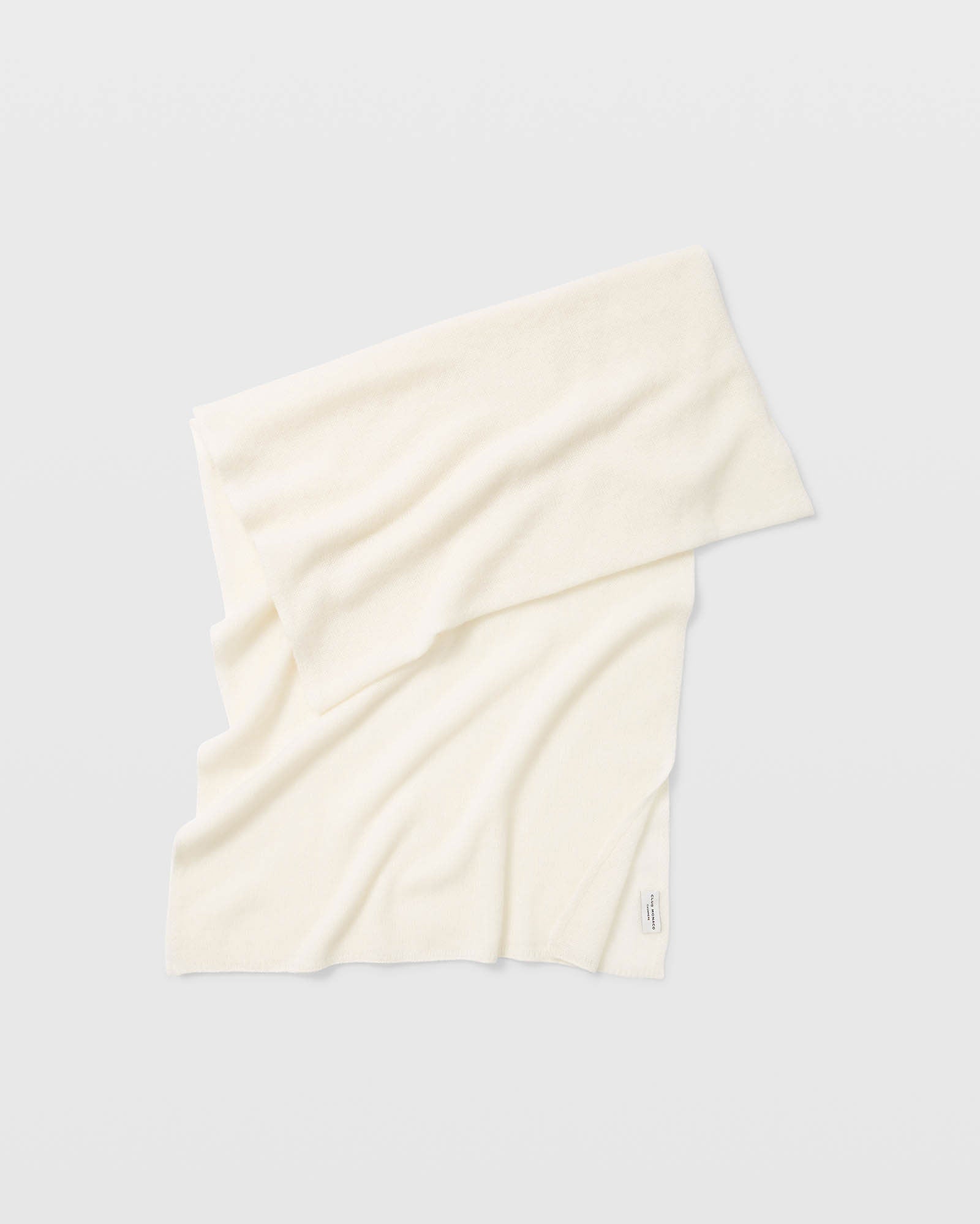CLUB MONACO - Adele Cashmere Scarf - Cream