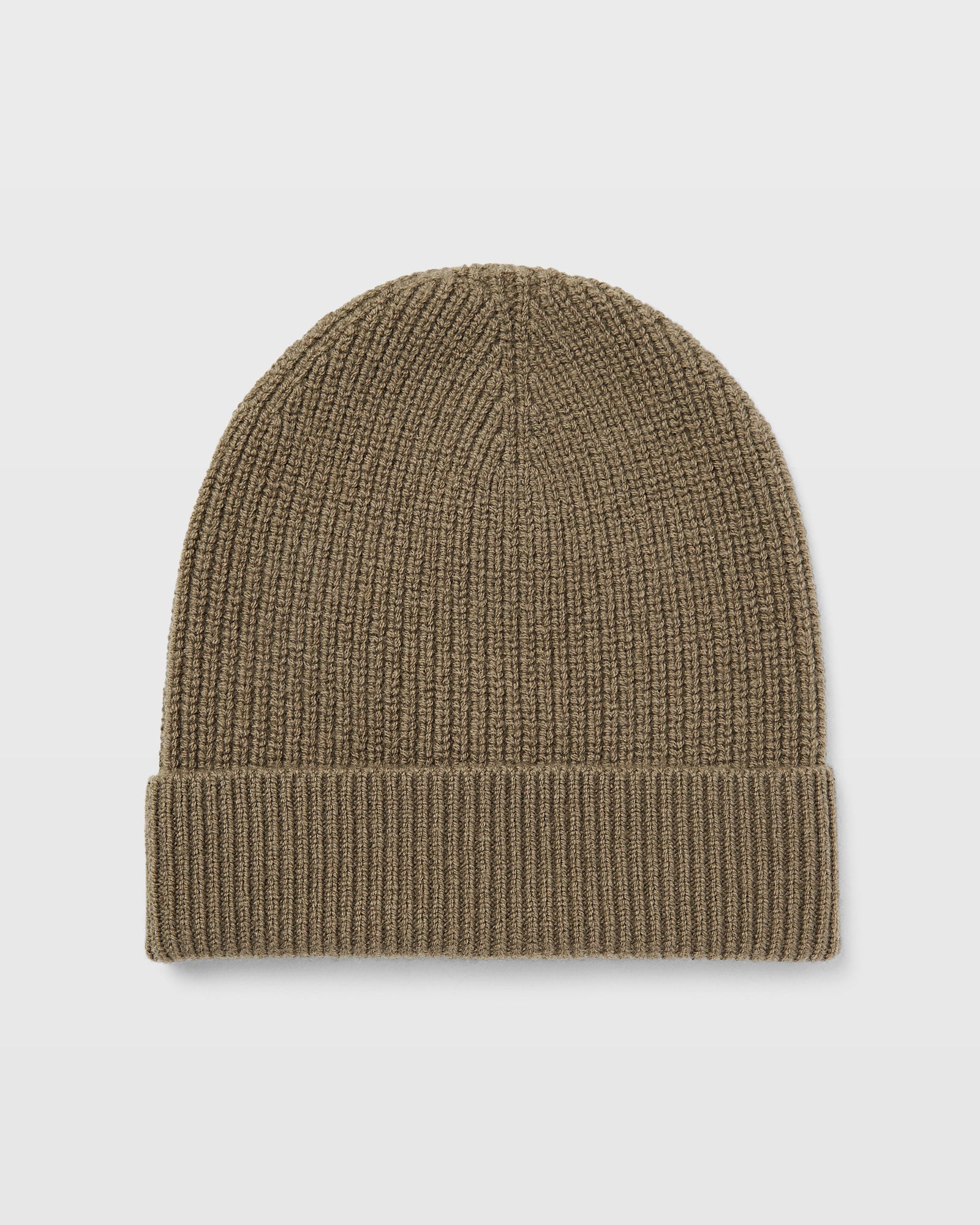 CLUB MONACO - Tuque à revers côtelé - Noyau d'Olive